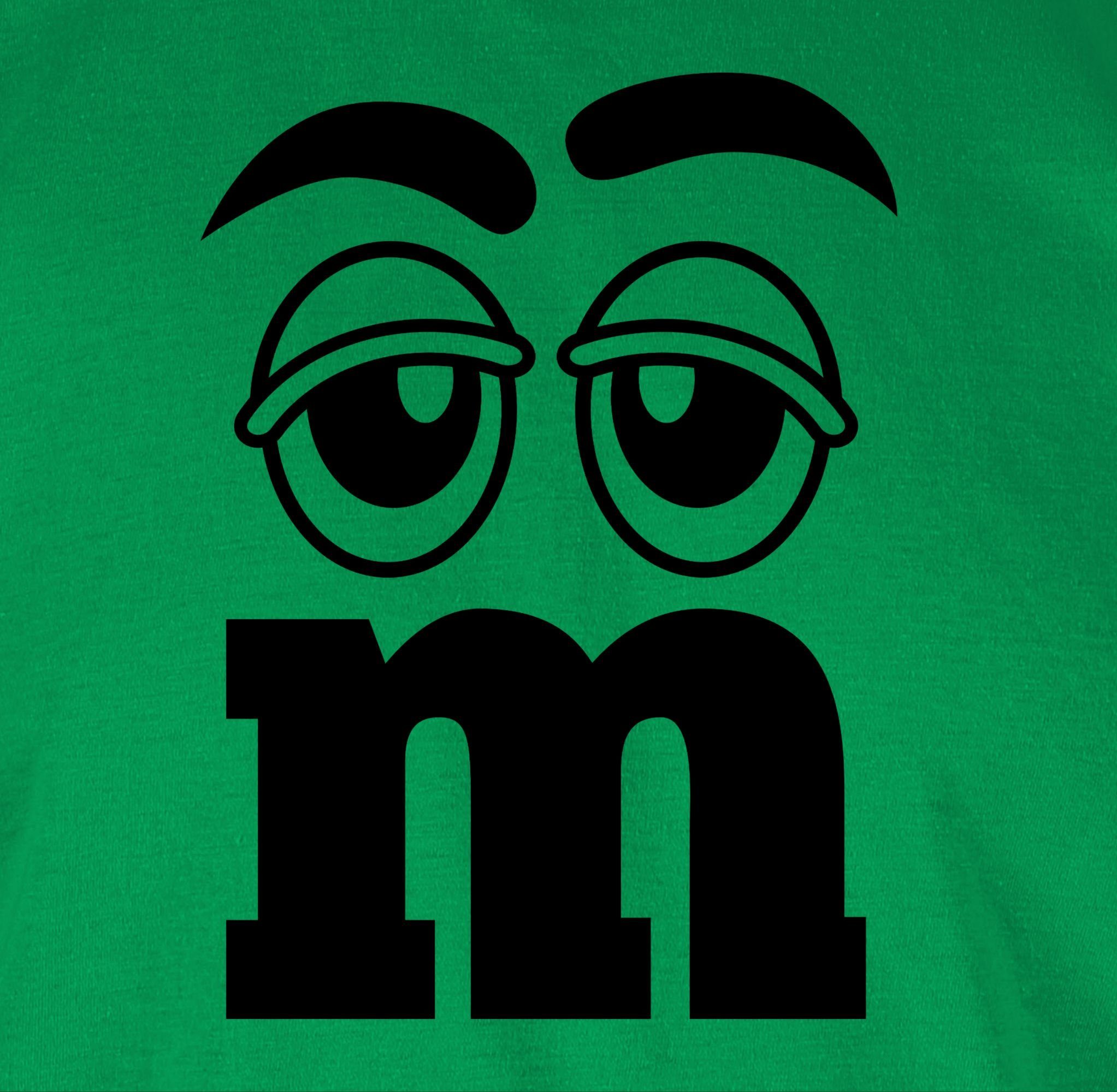 Figuren und M Aufdruck M&M M Fasching 02 Shirtracer & Karneval T-Shirt Grün