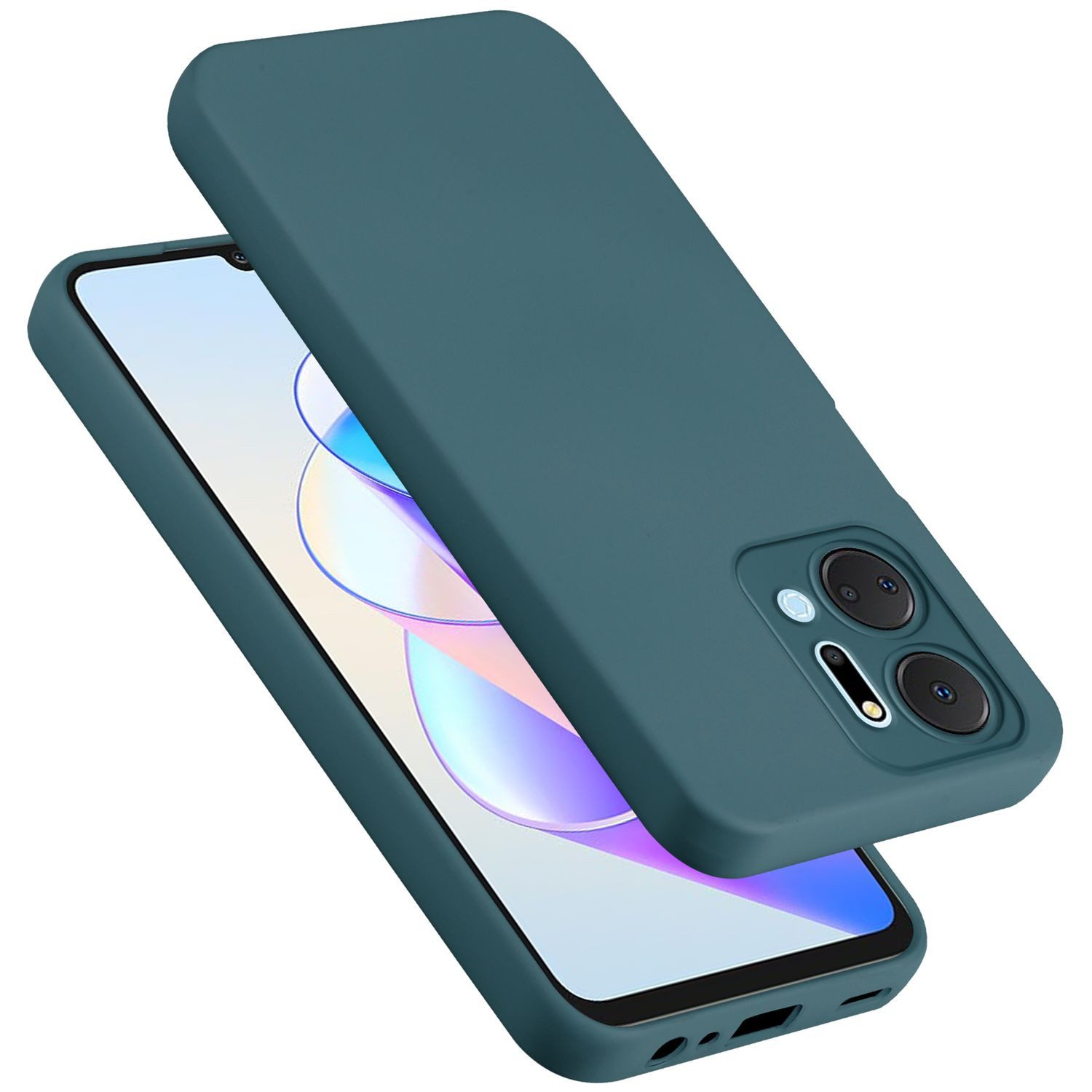 Cadorabo Handyhülle für Honor x7a Hülle Honor x7a, Flexible Hülle TPU Silikon Schutzhülle Back Cover Case