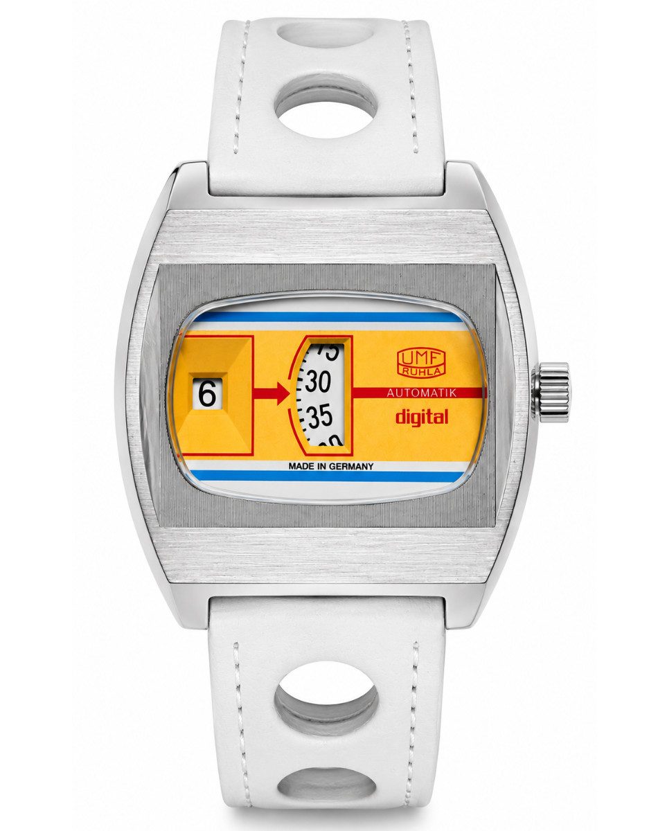 UMF Ruhla Automatikuhr Herrenuhr Automatik UMF Ruhla Scheibenuhr digital, limitierte Auflage