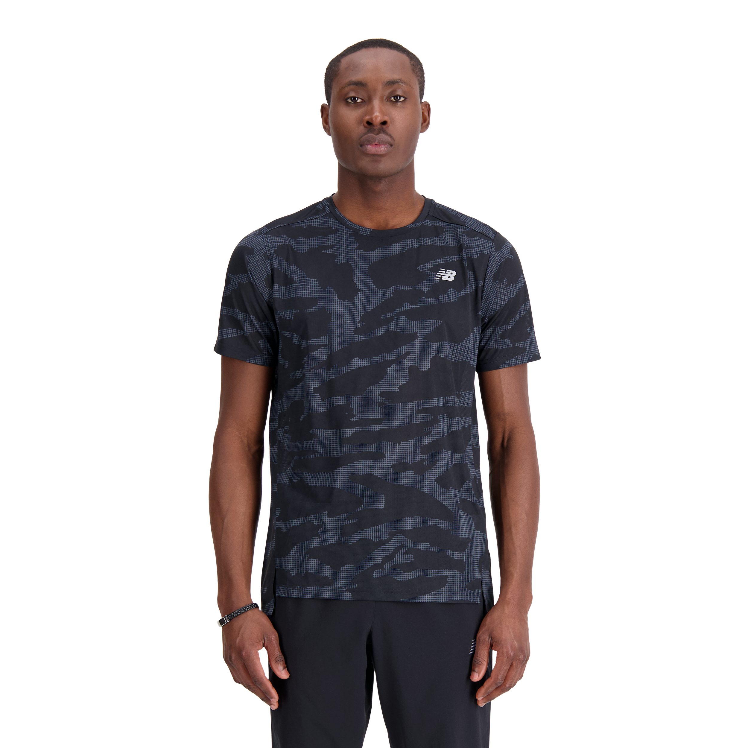 New Balance T-Shirt black multi | Sport-T-Shirts