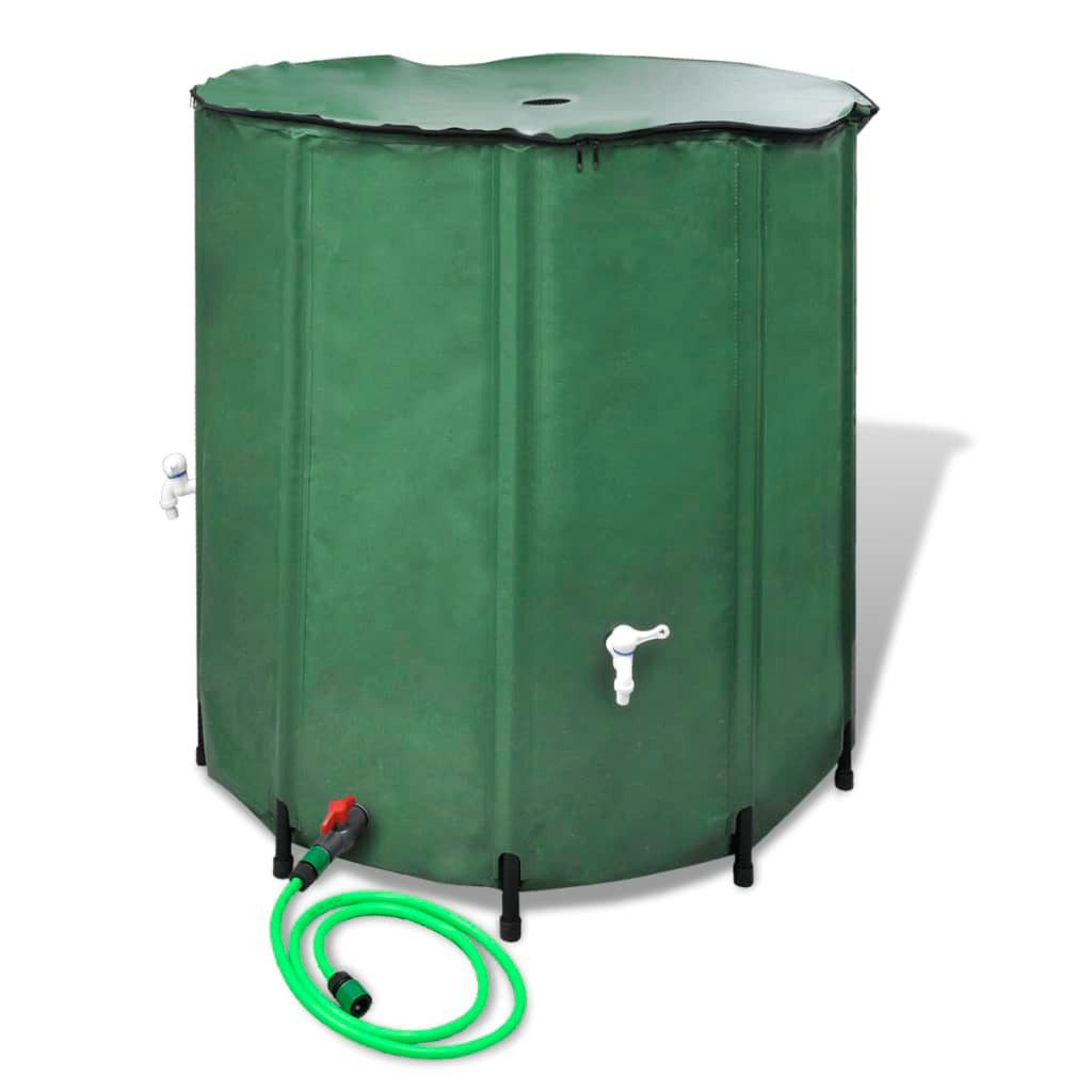 vidaXL Regentonne 500 l Wasserspeicher Regentonne Wassertank 500L klappbar