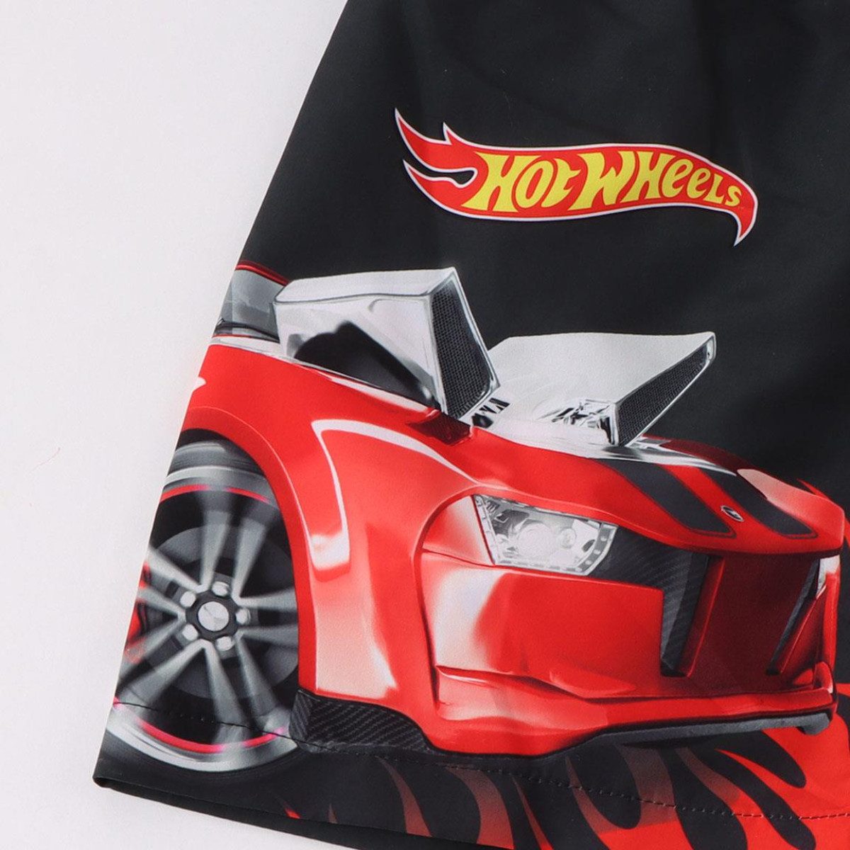 Hot Wheels Badeshorts Bermuda Shorts Kinder 100% Polyester Sommer Freizeit Strand
