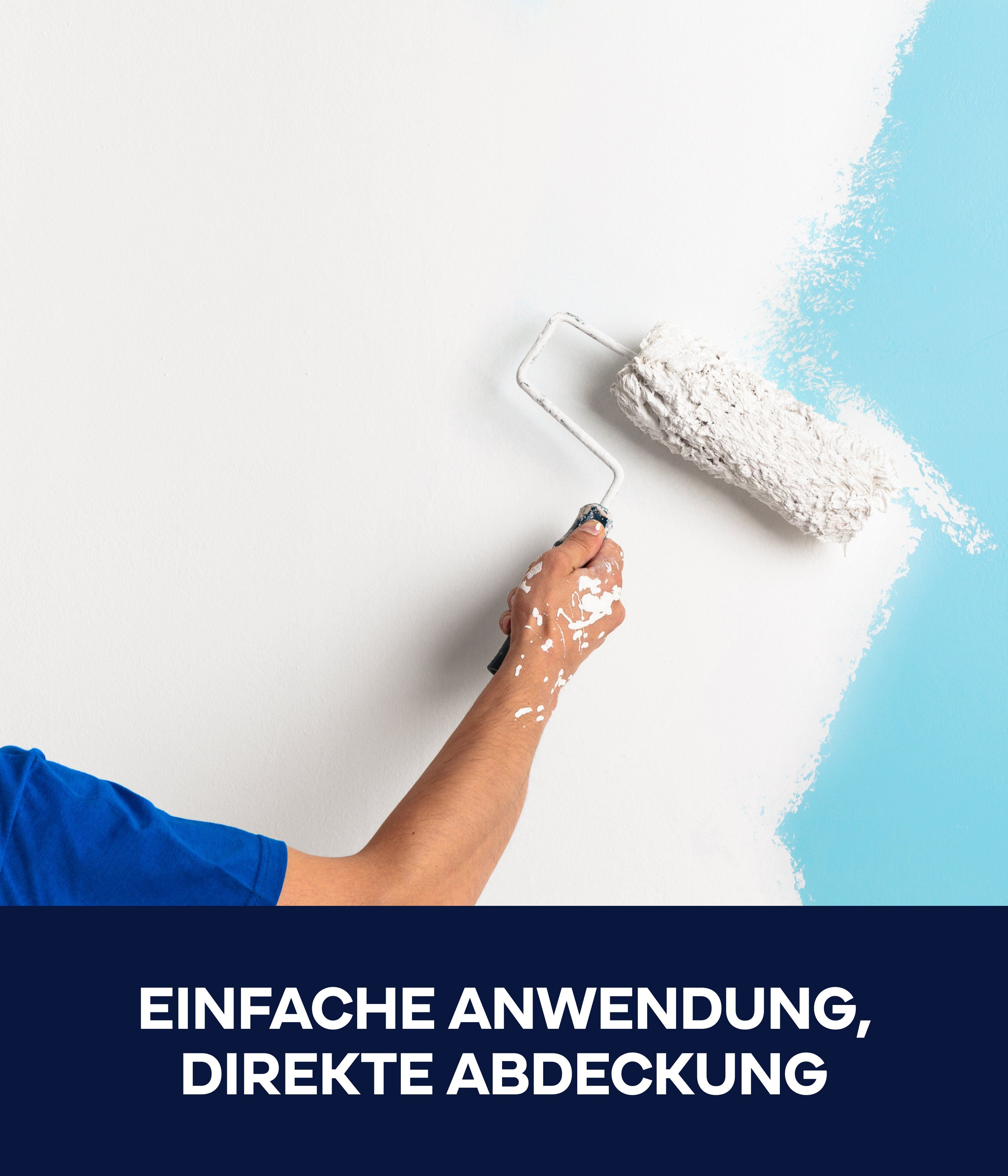 plid Wandfarbe Plid Schneeweiß Wanfarbe innen - Deckenfarbe - Polarweiß - Innenfarbe, Gute Deckkraft, wenig spritzen