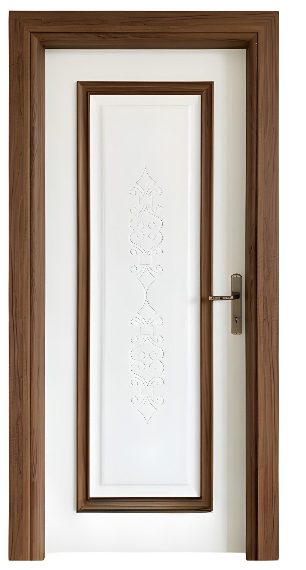 Xlmoebel Zimmertür Stilvolle Designer Haustür in Weiß-Braun aus Holzwerkstoff, Made in Europa