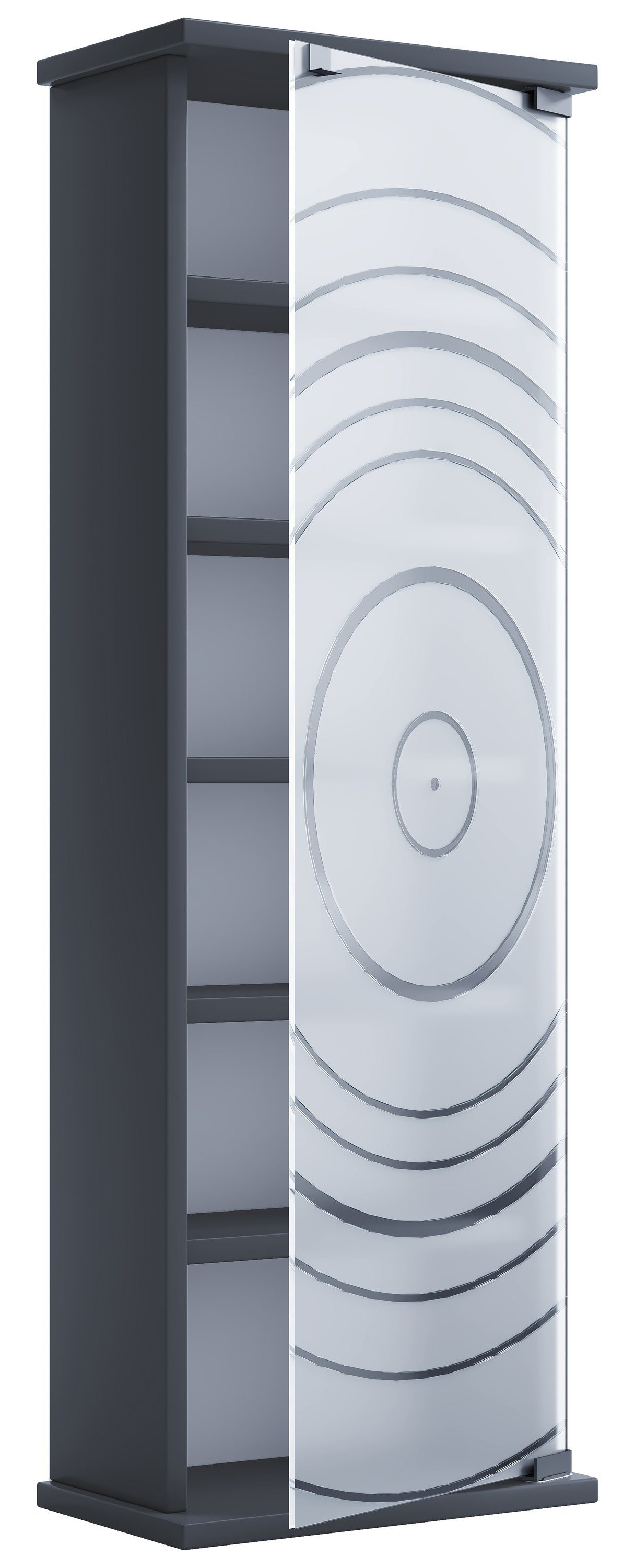 VCM CD-Regal Holz CD DVD Stand Regal Schrank Glastür Tilano M günstig online kaufen