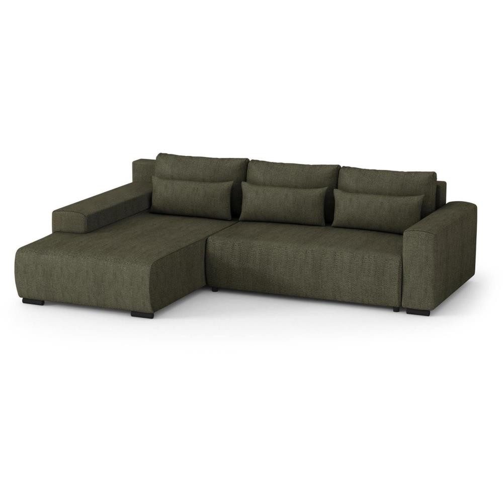 Beautysofa Ecksofa Benny mit Schlaffunktion und Bettkasten, Wellenfedern, s günstig online kaufen