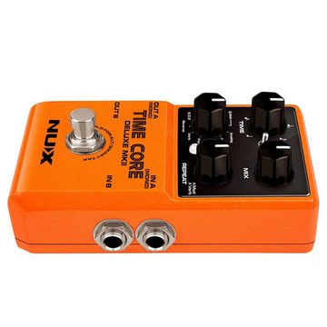 Nux E-Gitarre Time Core Deluxe MKII Delay Pedal, Hall-Effektgerät, mit Netzteil