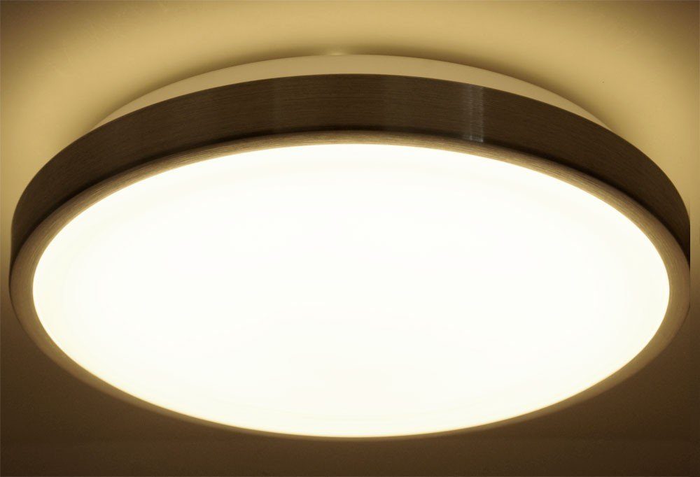 etc-shop LED Deckenleuchte, LED-Leuchtmittel fest Lampe LED Deckenbeleuchtung verbaut, Deckenleuchte Warmweiß, Leuchte Deckenlampe 22W