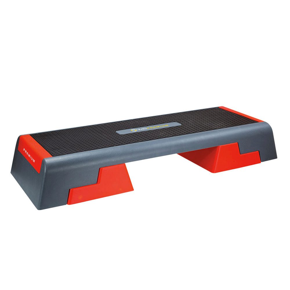 HMS Stepper Steppbrett Aerobicboard Fitnesstrainer (Spar-Set, 1-tlg., 97 x 35 cm rutschfest), 3-stufig höhenverstellbar, rutschfest, bis 300 kg