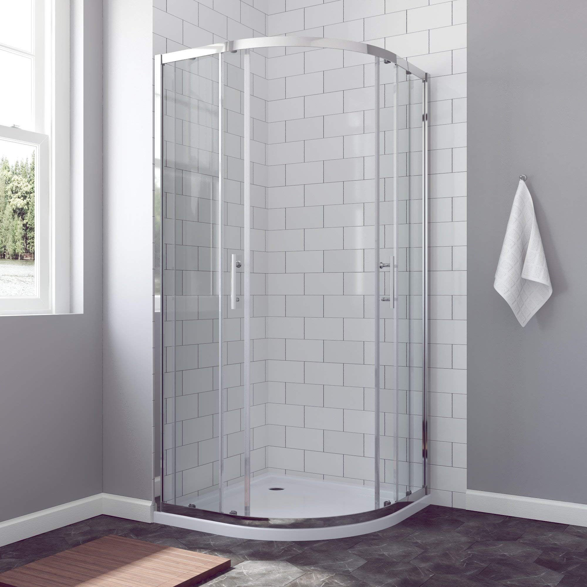 AQUABATOS Runddusche Duschkabine Eckeinstieg 80x80x195cm 90x90x195 günstig online kaufen