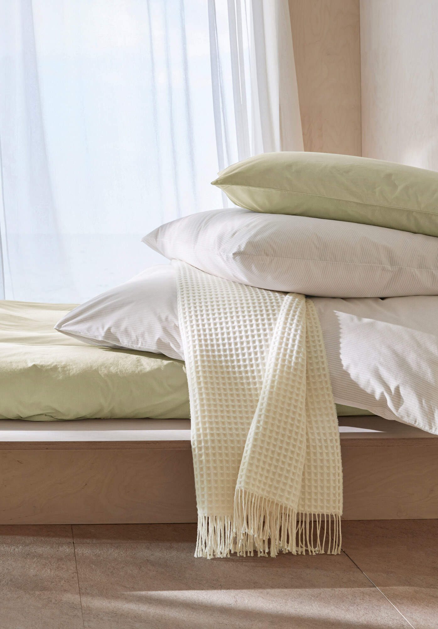 Plaid Plaid YARA aus Bio-Lambswool mit Bio-Baumwolle, Hessnatur