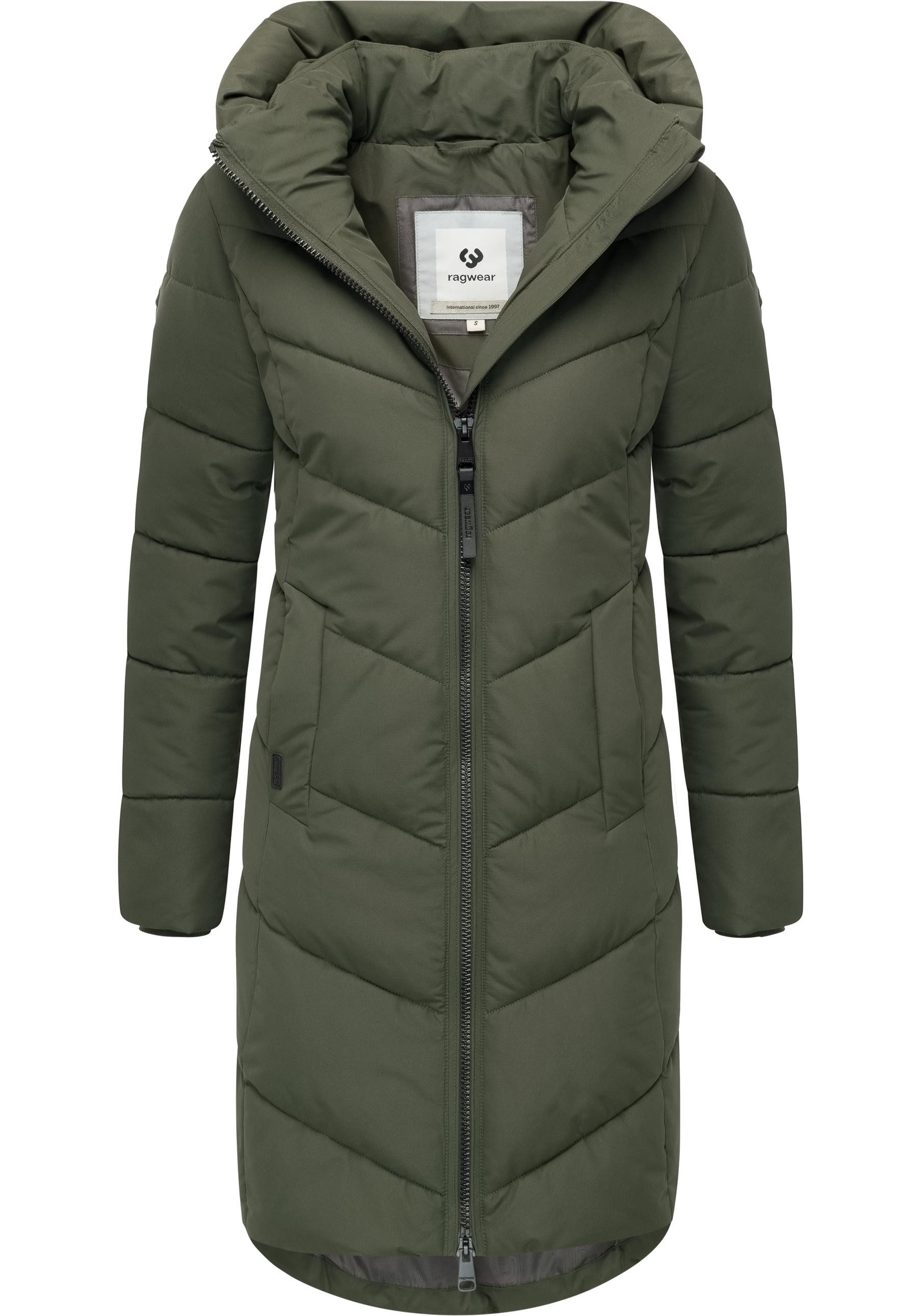 Ragwear Steppmantel Natalin YOUMODO Warmer Damen Wintermantel mit V-Steppung und Kapuze – Bild 4 von 5