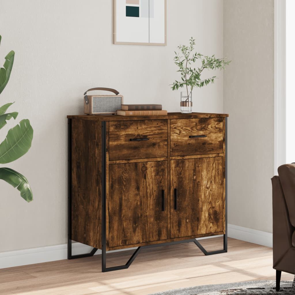 vidaXL Sideboard Sideboard Räuchereiche 79,5x35,5x74,5 cm günstig online kaufen