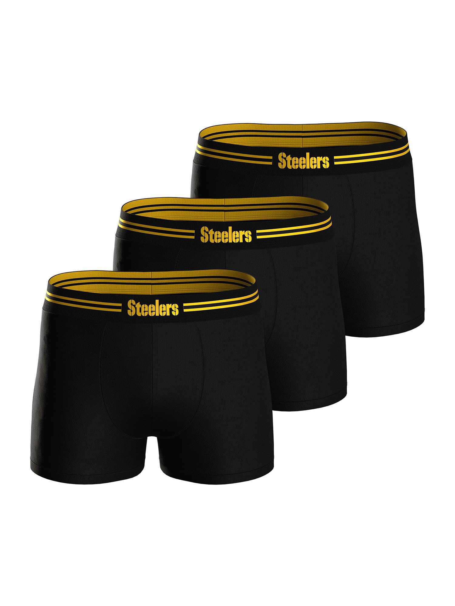 HUDDLE Boxer Pittsburgh Steelers (3-St) Boxershorts, Unterhose, Boxerbriefs