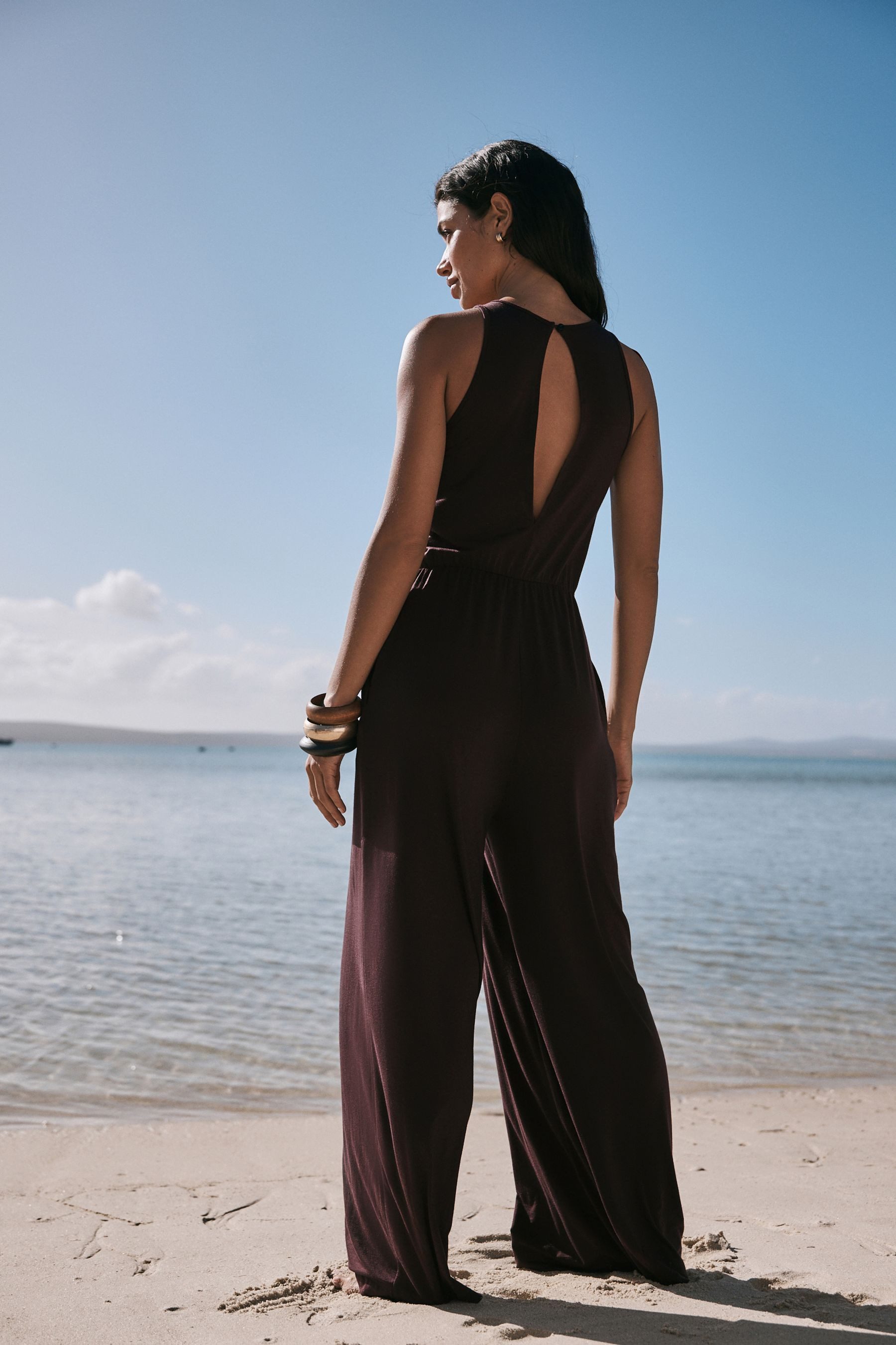 Next Jumpsuit Jersey-Jumpsuit mit Drehdetail an der Taille (1-tlg) – Bild 2 von 5