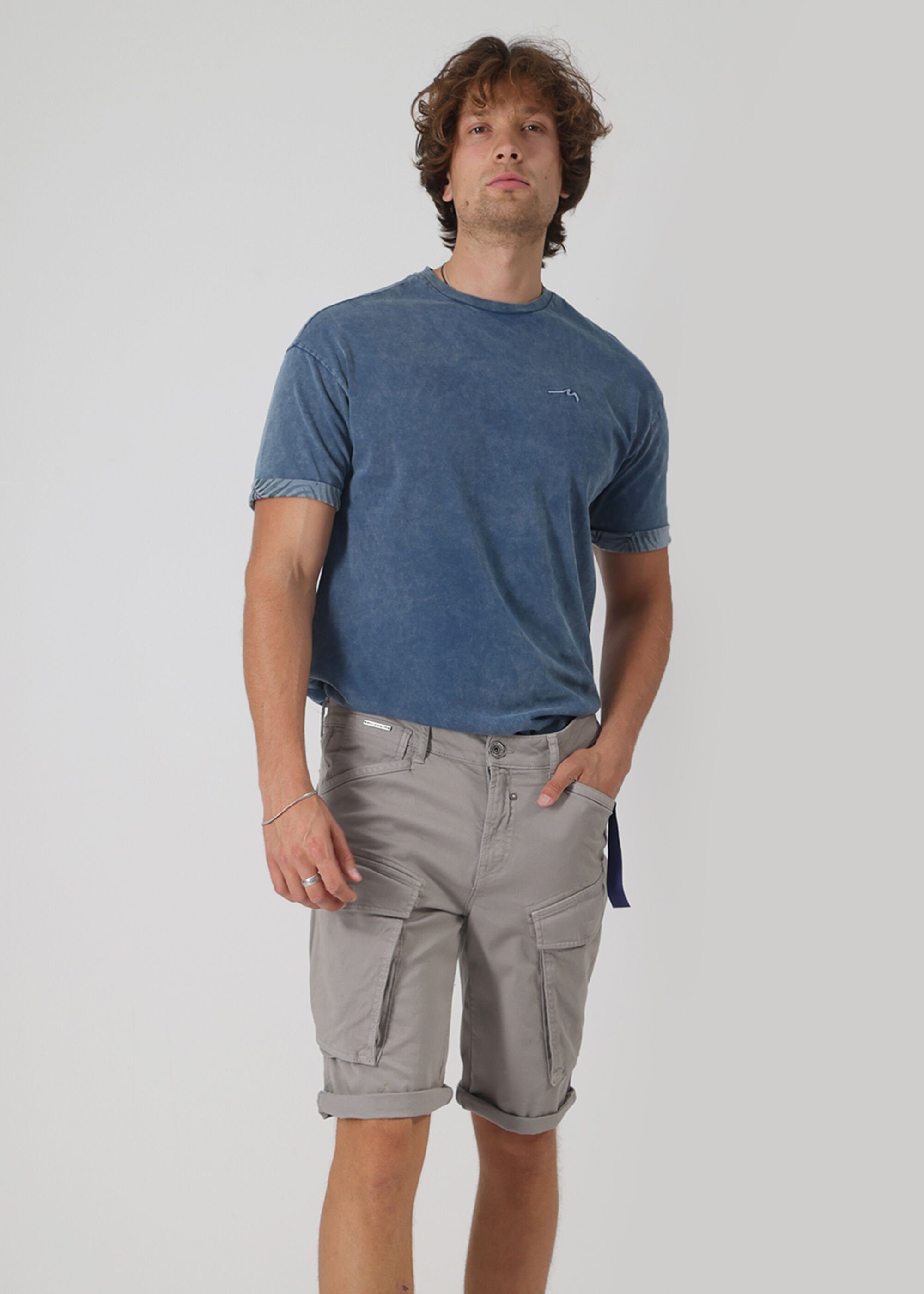 Grey of Miracle Denim 5 Shorts im Elias Light Style Bermuda Cargo Pocket