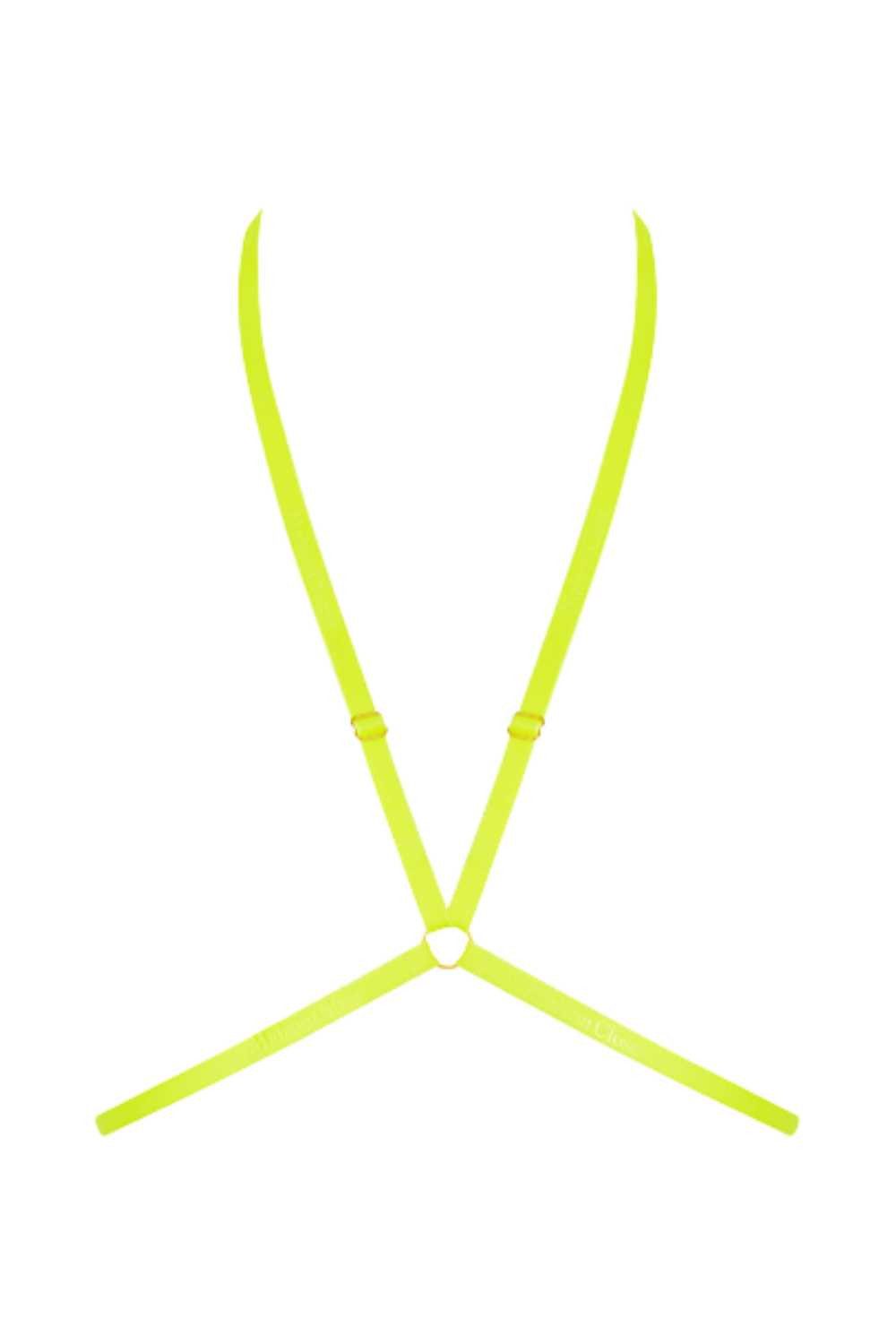 Maison Close Bauchkette Signature Harness Neon Harnisch flexibel gelb, justierbar