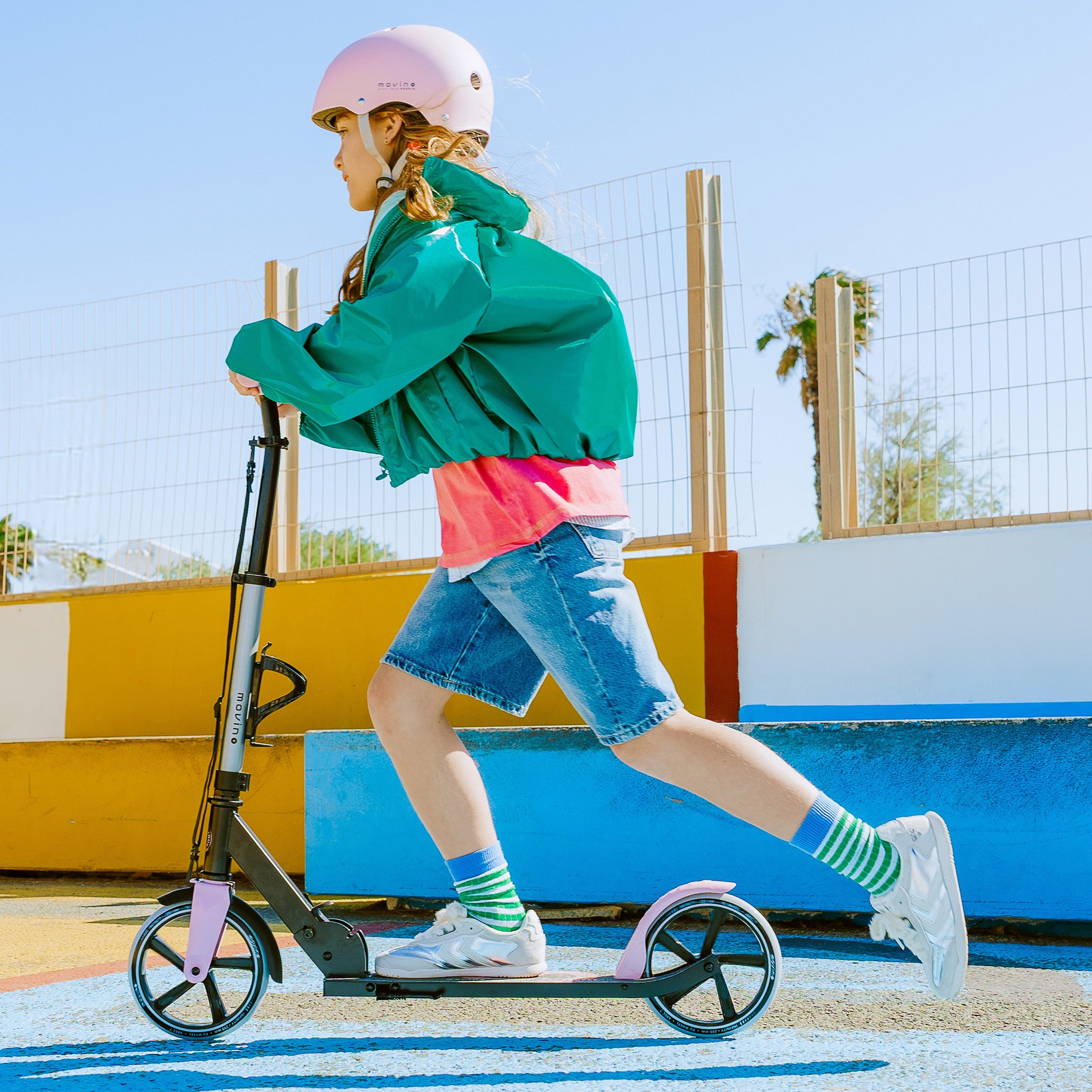 Movino Cityroller MOVINO INFINITY für Kinder & Jugendliche 200 mm klappbar leicht 3,5 kg – Bild 2 von 5