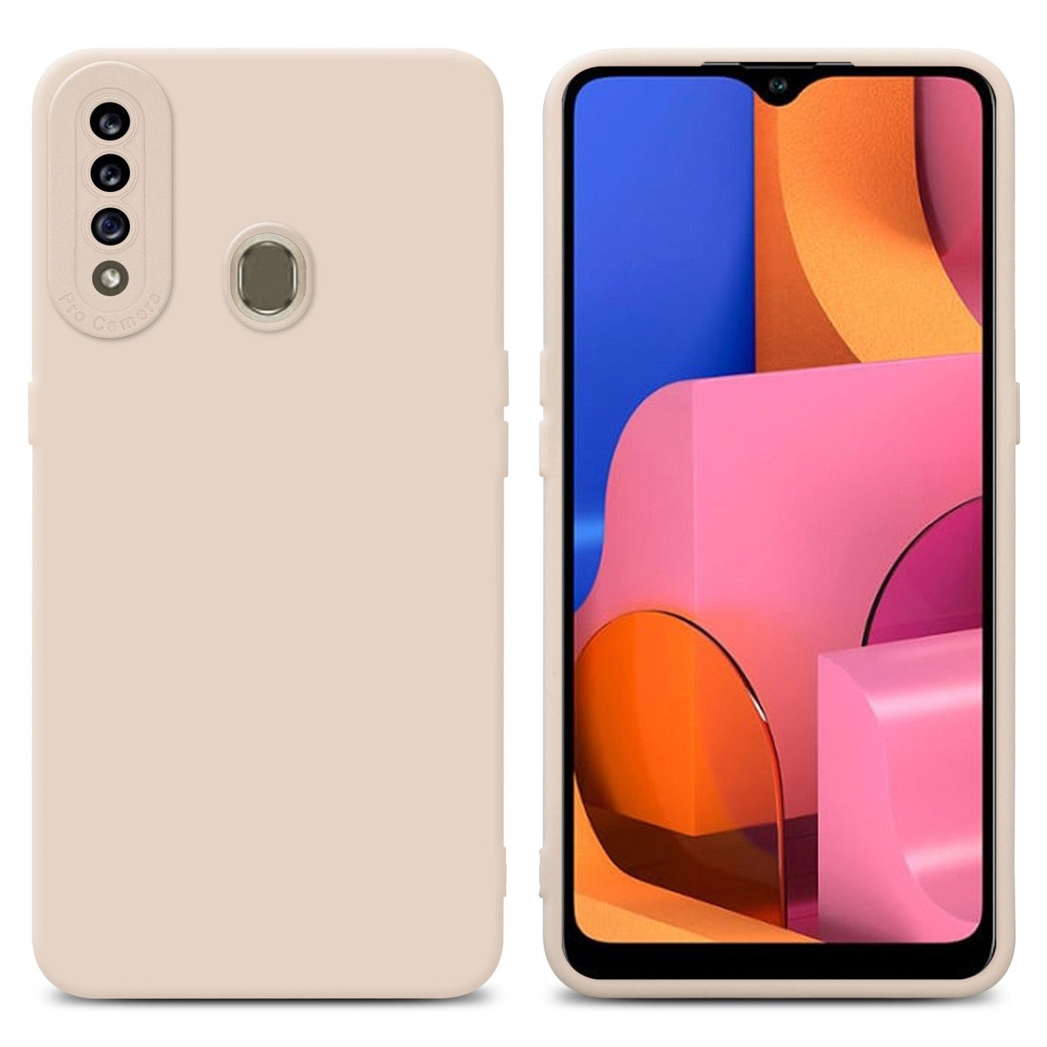 Cadorabo Handyhülle für Samsung Galaxy A20s Hülle Samsung Galaxy A20s, Hülle Schutzhülle TPU Silikon Case Cover