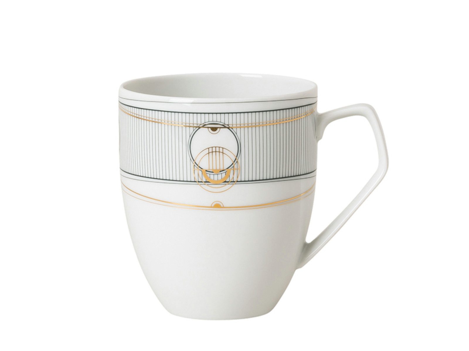 Rosenthal Becher TAC Gropius Glitch Becher mit Henkel 0,36l, Porzellan