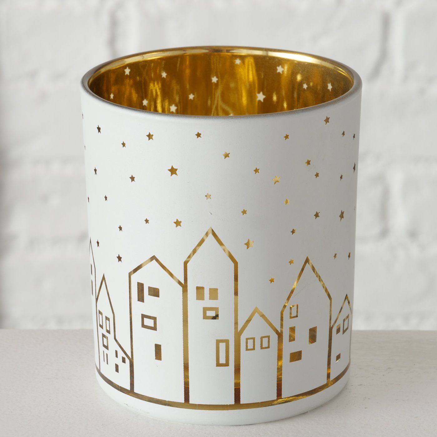 BOLTZE GRUPPE GmbH Windlicht Boltze Windlicht Little Town 2-teilig 2012905