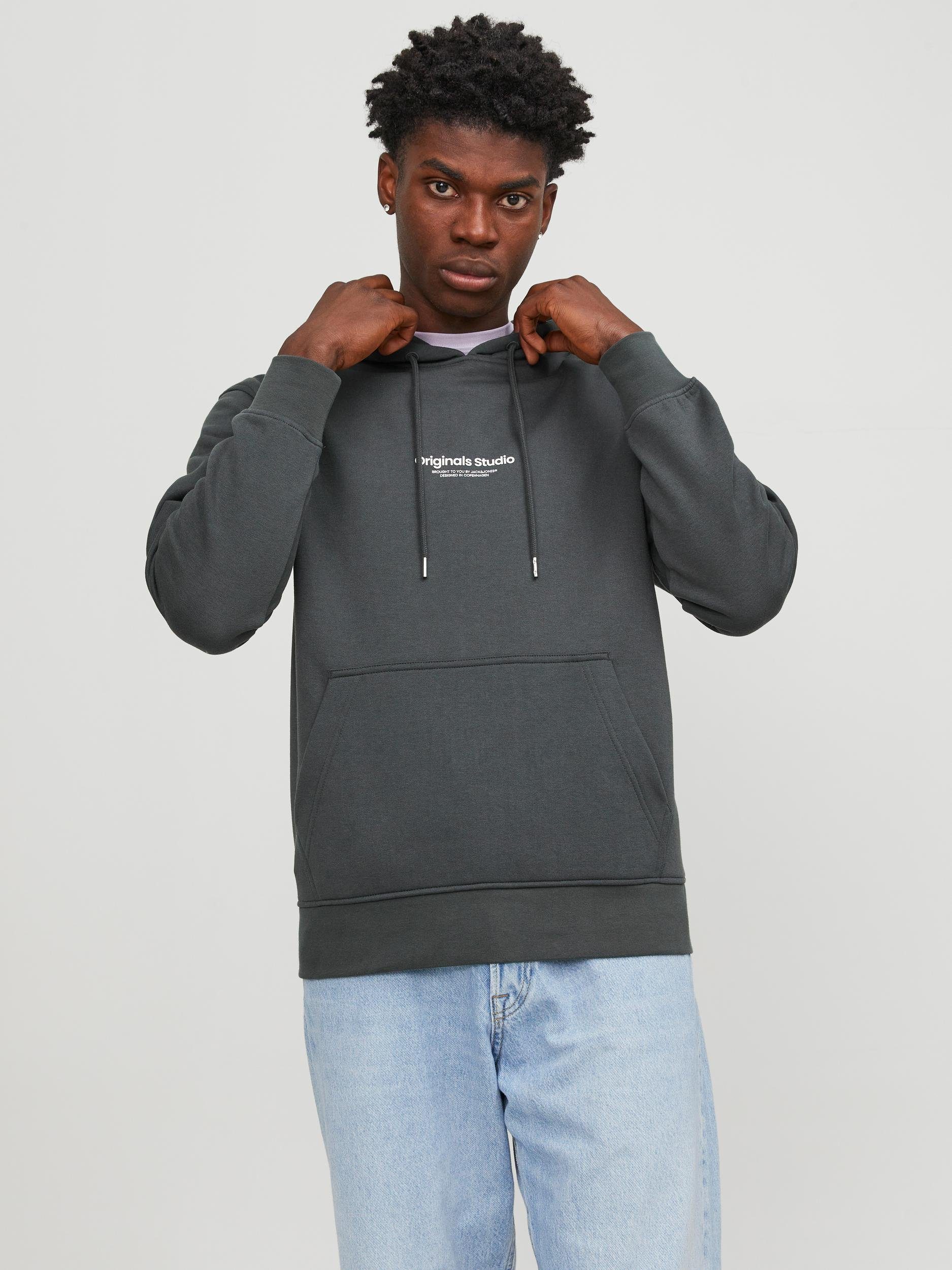 & JORVESTERBRO asphalt SWEAT HOOD NOOS Kapuzensweatshirt Jack Jones