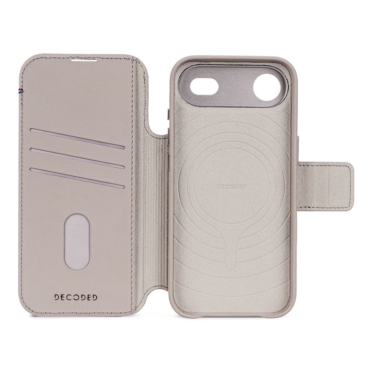 DECODED Flip Case Decoded 2 in 1 Leather Klapphülle MagSafe Apple iPhone 17 Pro - Solid