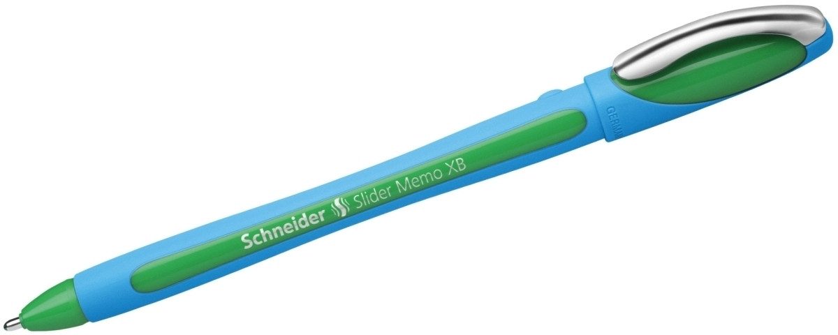 SCHNEIDER Kugelschreiber Kugelschreiber Slider Memo XB grün Packung mit 10 Stück