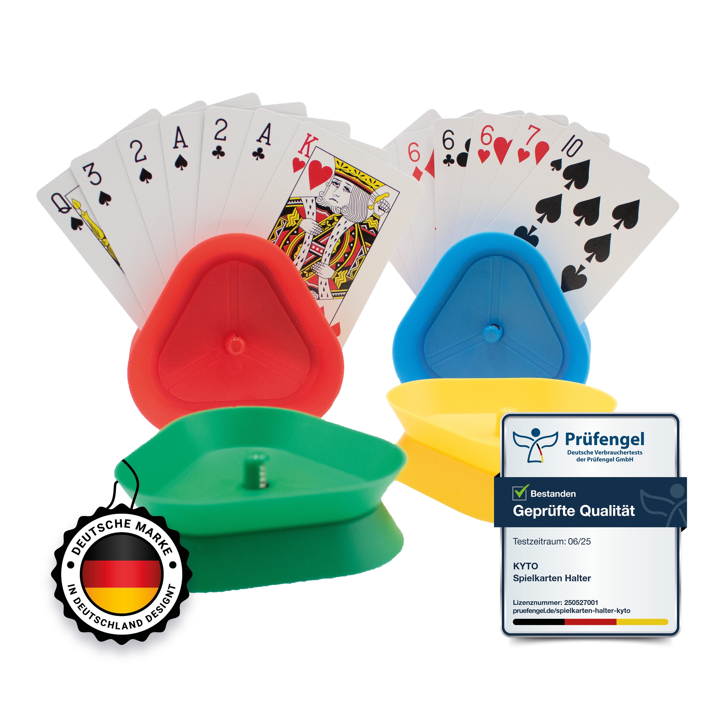 Kyto Spiel Kyto Kartenmischmaschine rot inkl. 1x Spielkarten + 4x Kartenhalter