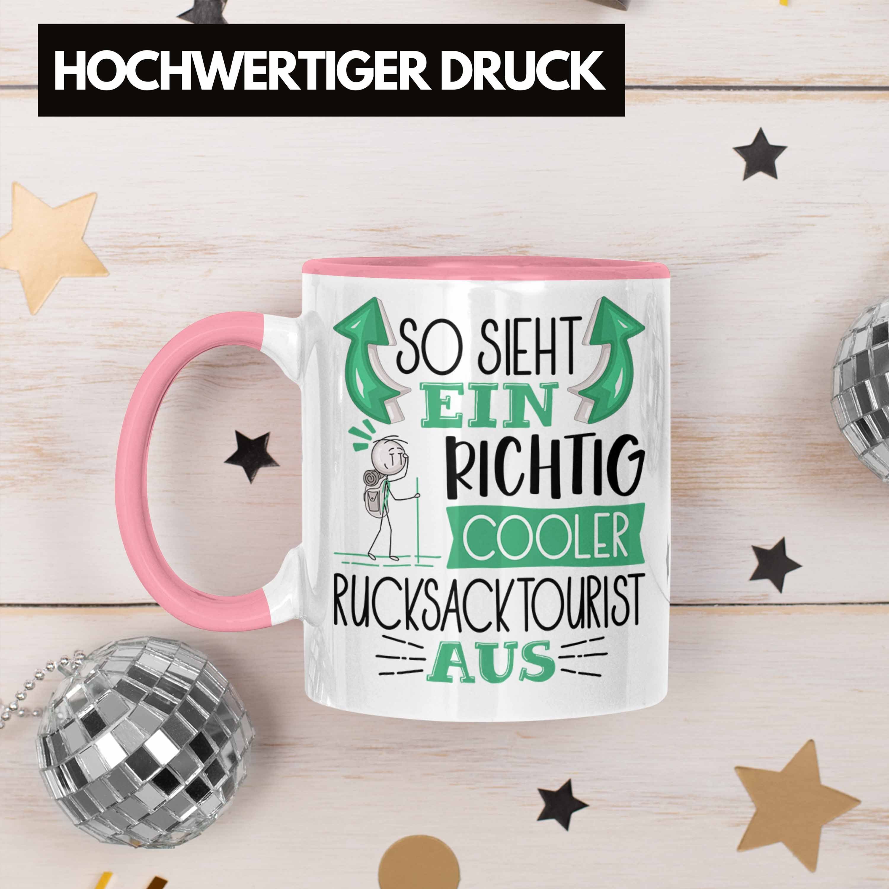 Trendation Tasse So Sieht Cooler Aus Geschenk Ein Rosa Richtig für Rucksacktourist Tasse Ruc