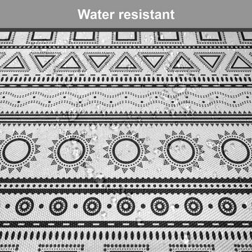 Abakuhaus Stuhlkissen Dekoratives wasserfestes Kissen mit Riemen für Küchensitze, Primitive Borders