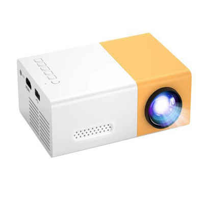 GelldG Mini Beamer, Mini-Projektor, Tragbarer Filmprojektor 1080p Beamer