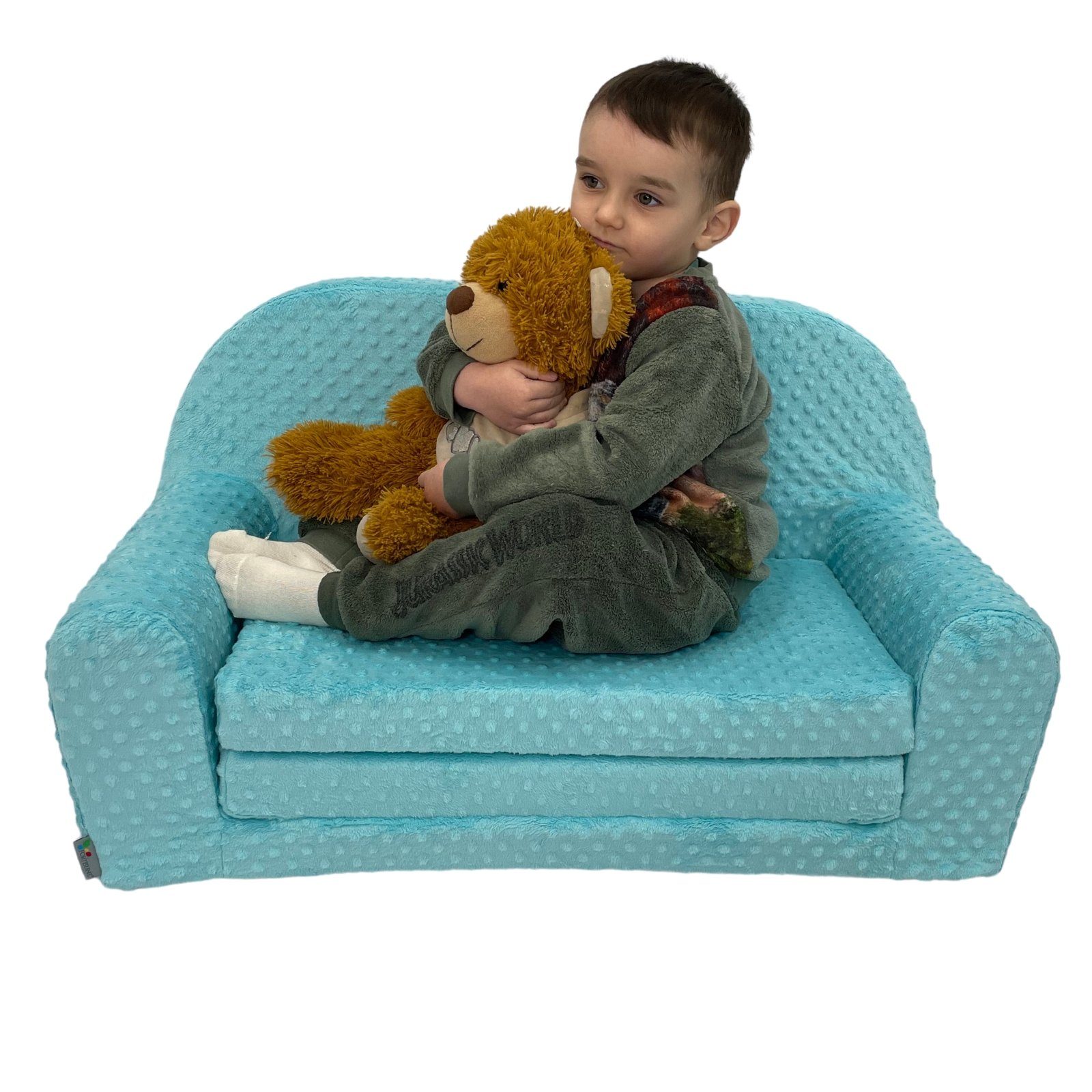 FORTISLINE Kindersofa Kindersofa MINI Kindercouch W455 Plüsch