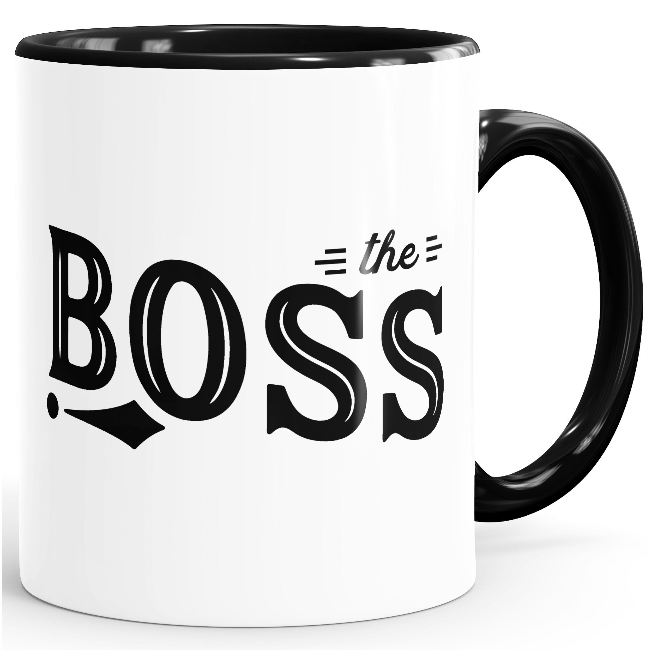 MoonWorks Tasse Kaffee-Tasse Chef-Tasse "The Boss" mit Innenfarbe MoonWorks®, Keramik