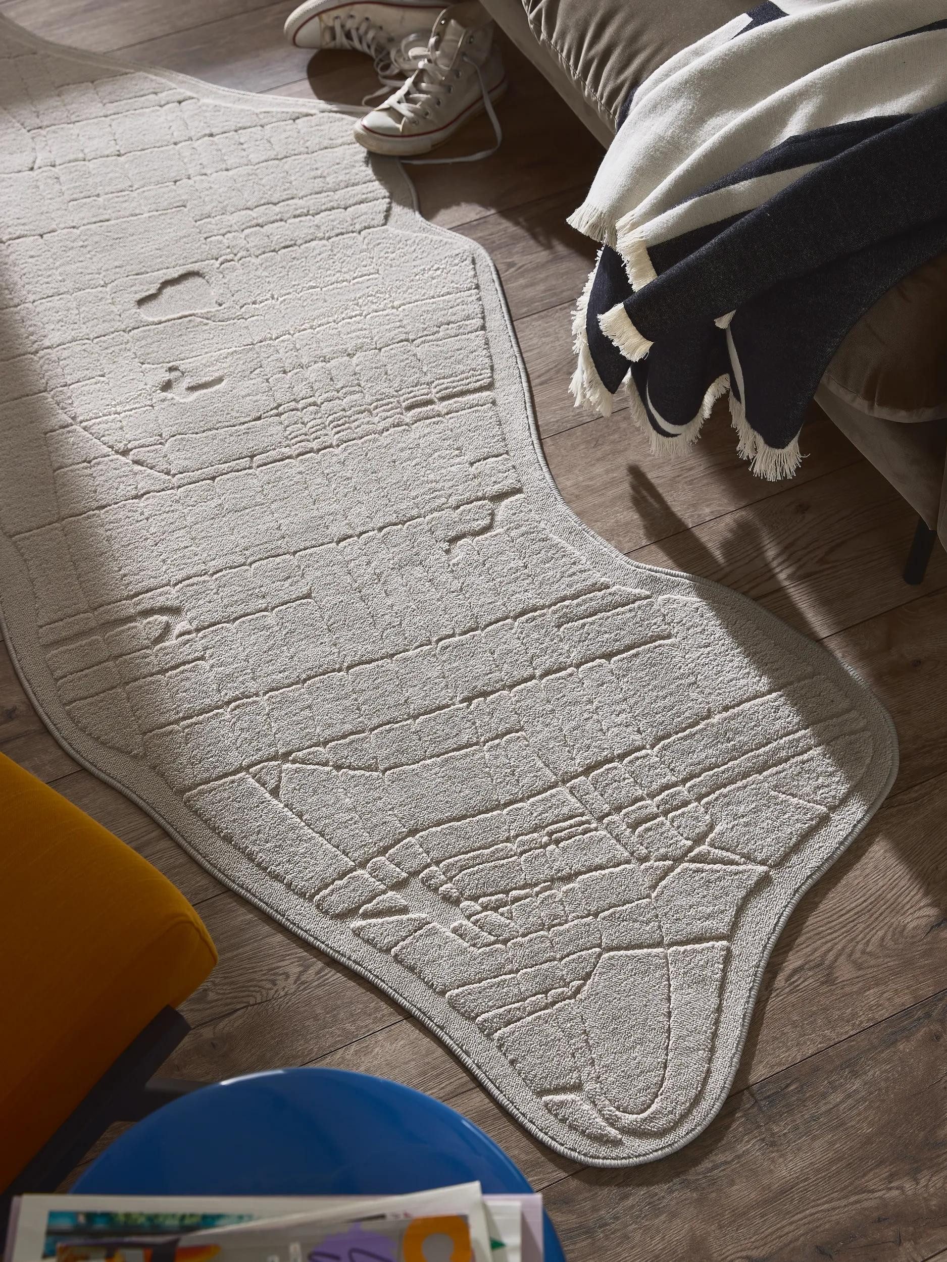 benuta Läufer Pam, rechteckig, Höhe: 6 mm, Kunstfaser, Berber, Ethno-Style, Wohnzimmer