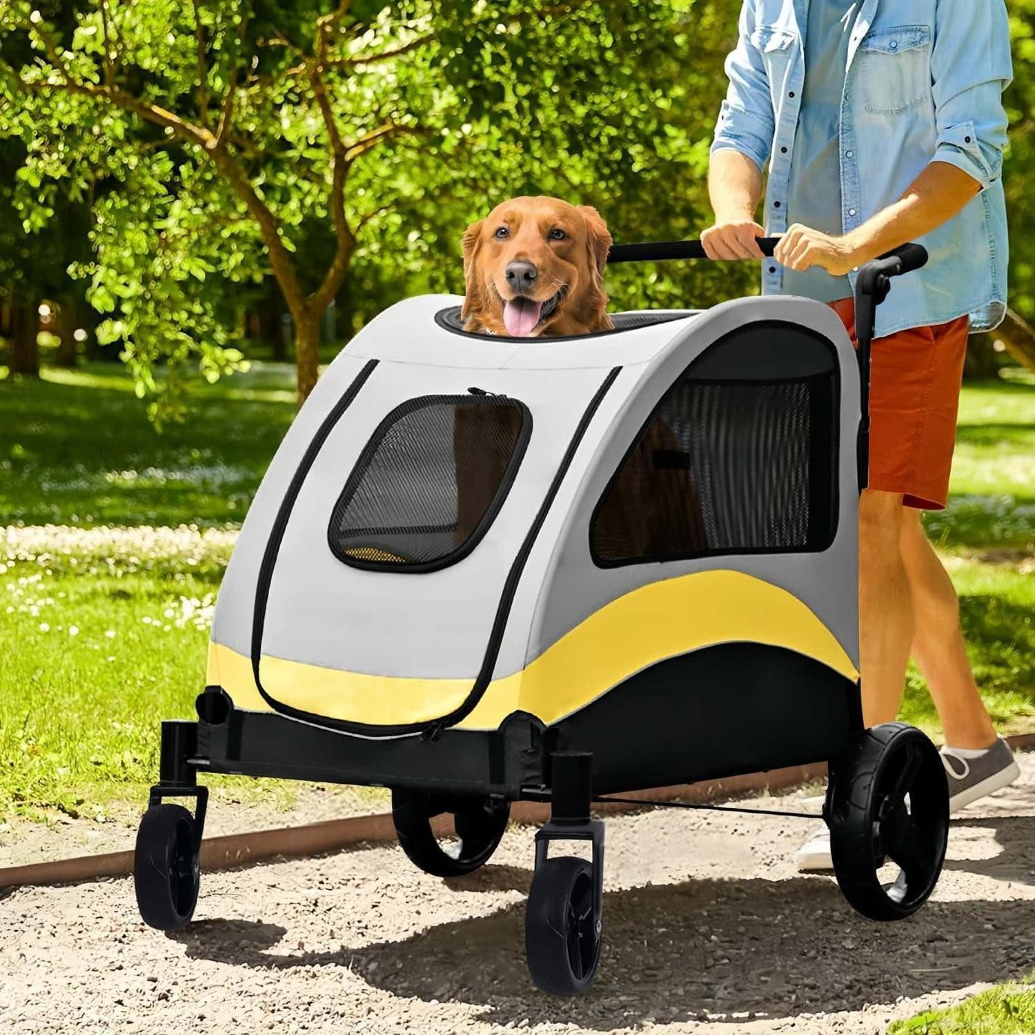 LuxusKollektion Trolleyset Hundebuggy XXL bis 65kg Schwerlast