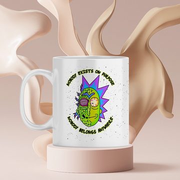 Rick and Morty Tasse Keramikbecher, Muster Morty 010, Kaffee- und Teebecher Tasse 330ml