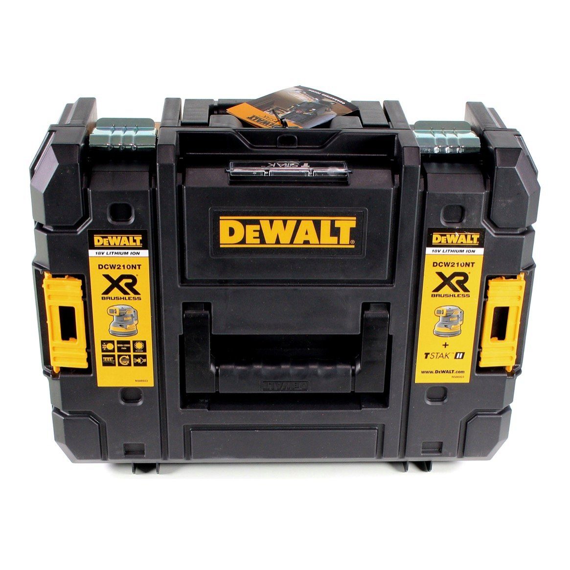 Exzenterschleifer 1x Akku 5,0Ah + DCW 125mm Exzenterschleifer 210 DeWalt NT Brushless 18V Akku