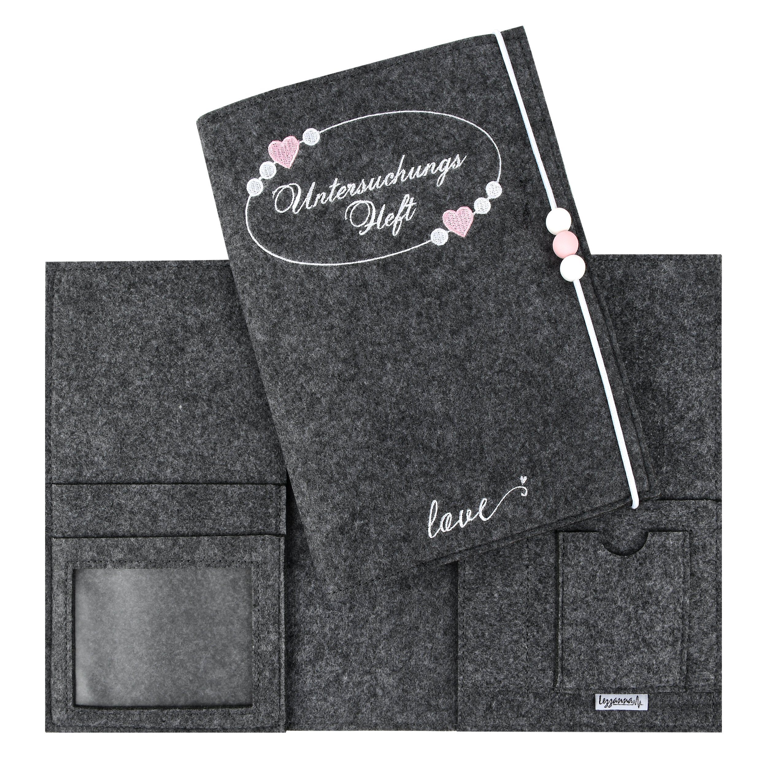 Lezzanna Mutterpass-Hülle Untersuchungsheft-Hülle Schutzhülle für das deutsche U-Heft aus Filz