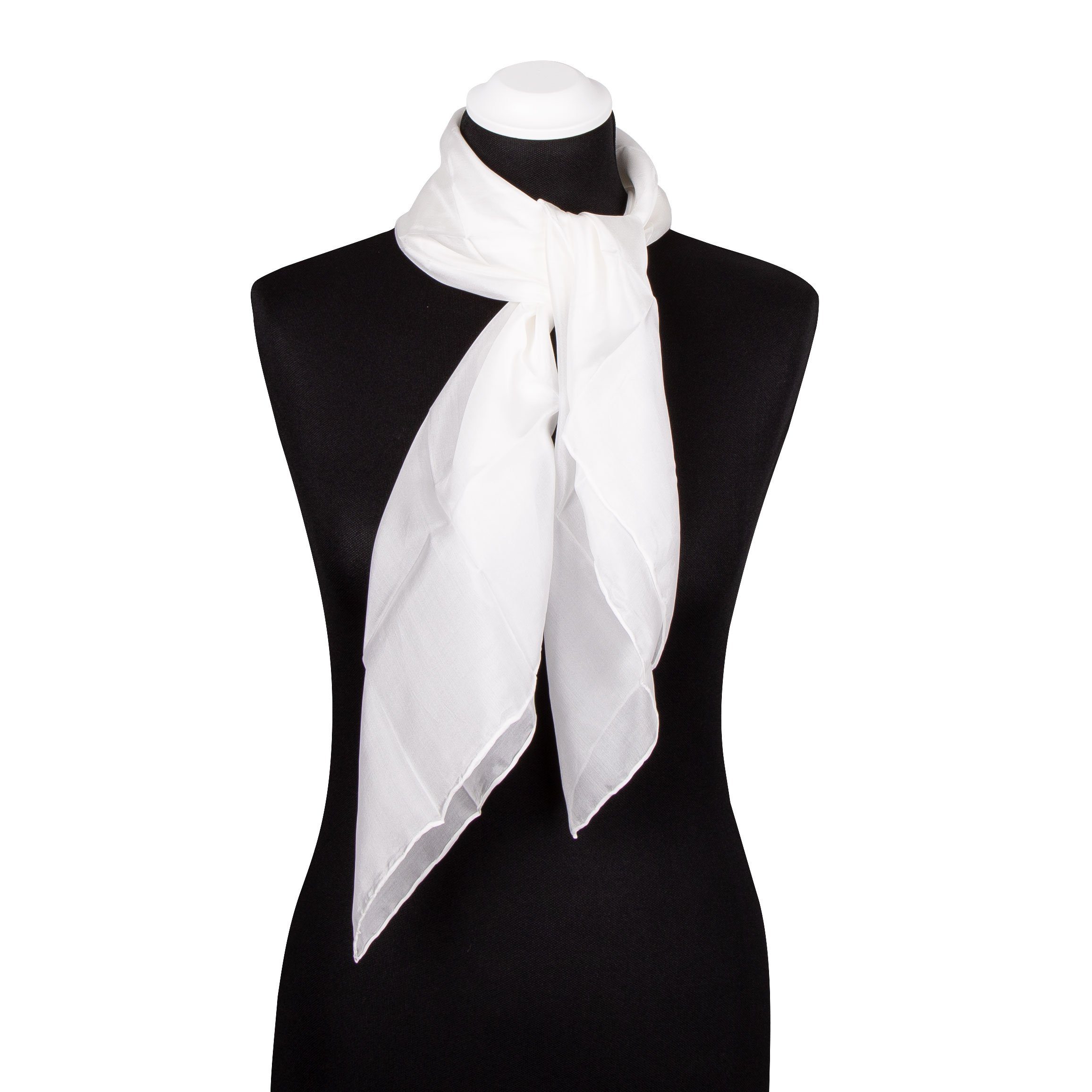 TINITEX Seidentuch Seidentuch Halstuch Schal naturweiß günstig online kaufen