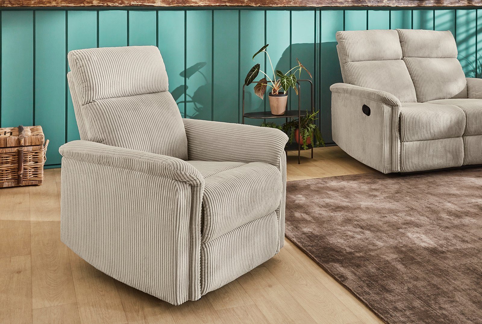 Jockenhöfer Gruppe Sessel Juist, Liegefunktion durch halbautomatische Recli günstig online kaufen