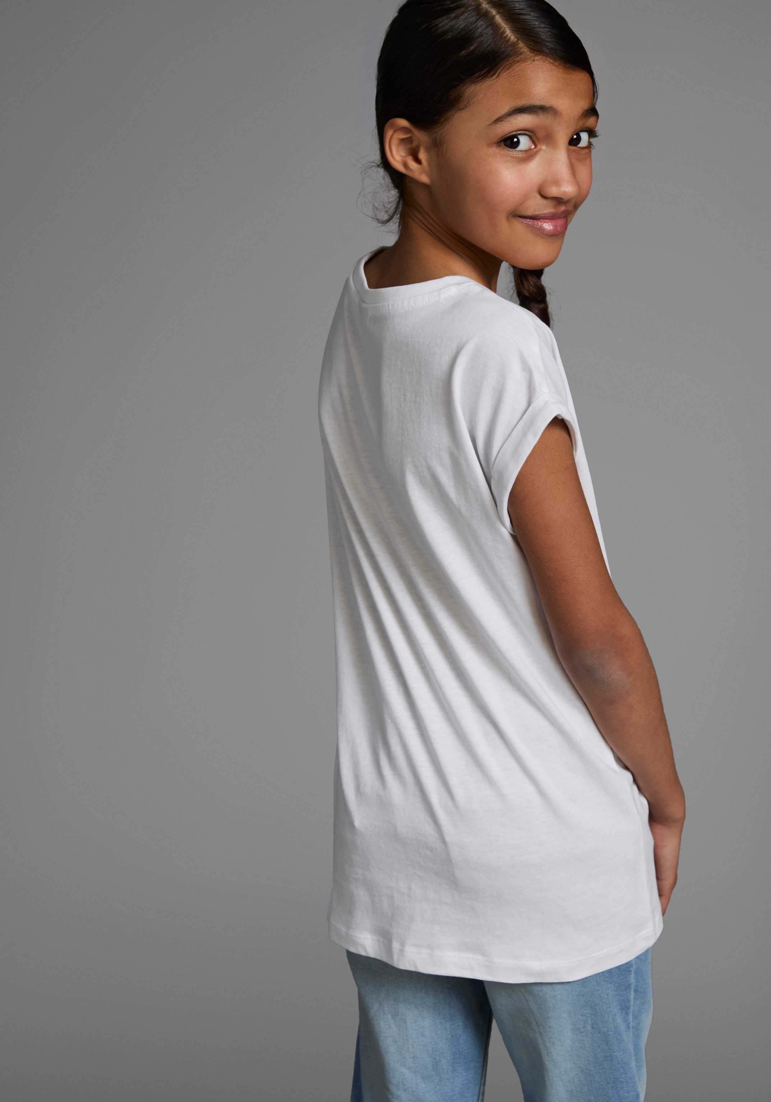 KIDSWORLD T-Shirt Bevor Du fragst: NEIN! Kurzarm, mit Print, Rundhalsausschnitt