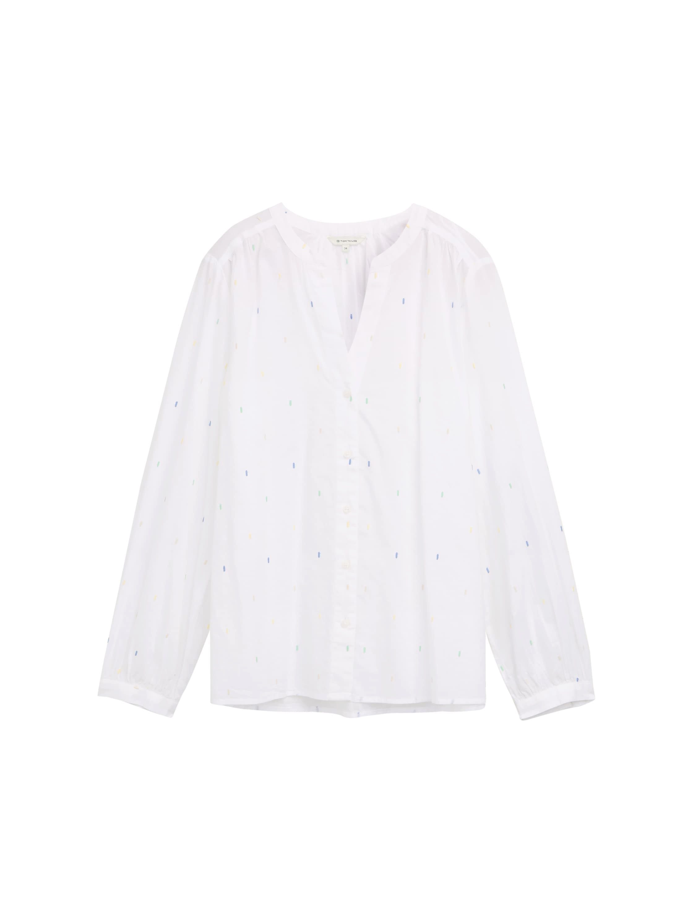Klassische Bluse Bluse mit leichten Ballonärmeln