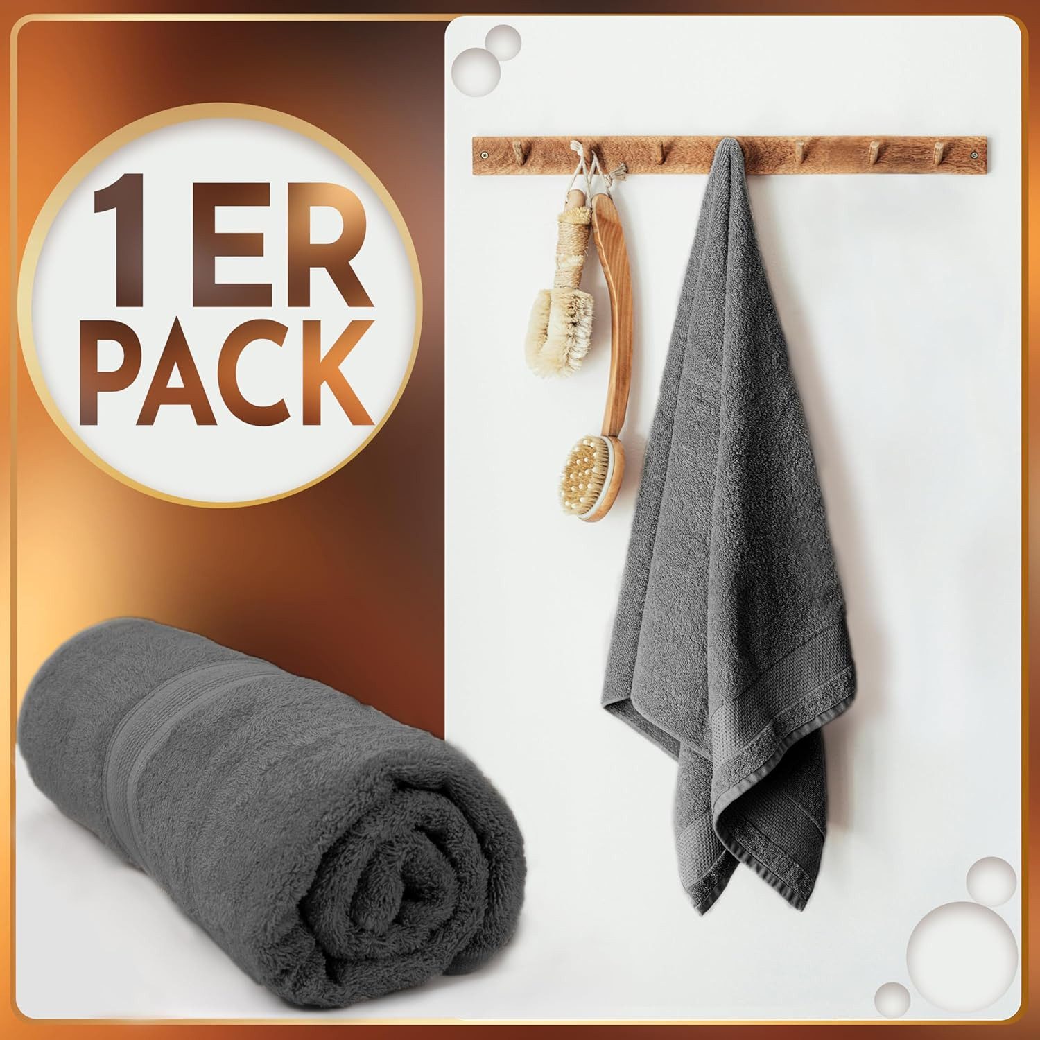 NatureMark Saunatuch Frottier Saunatücher 80x200cm, 100% Baumwolle (1-St), günstig online kaufen