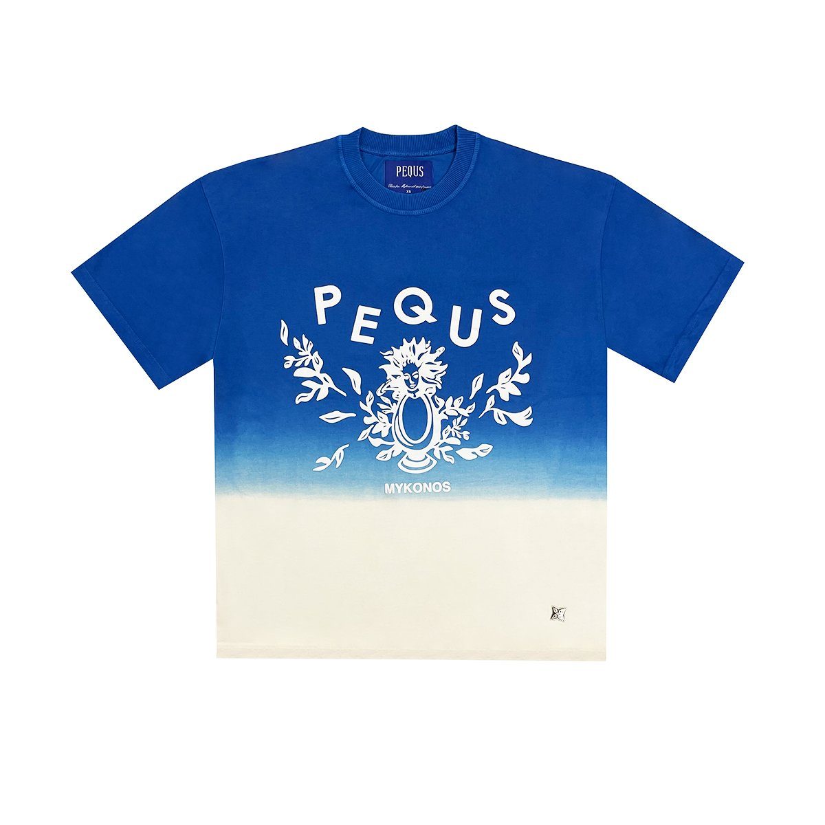 PEQUS T-Shirt Sunfaded Mykonos Graphic M