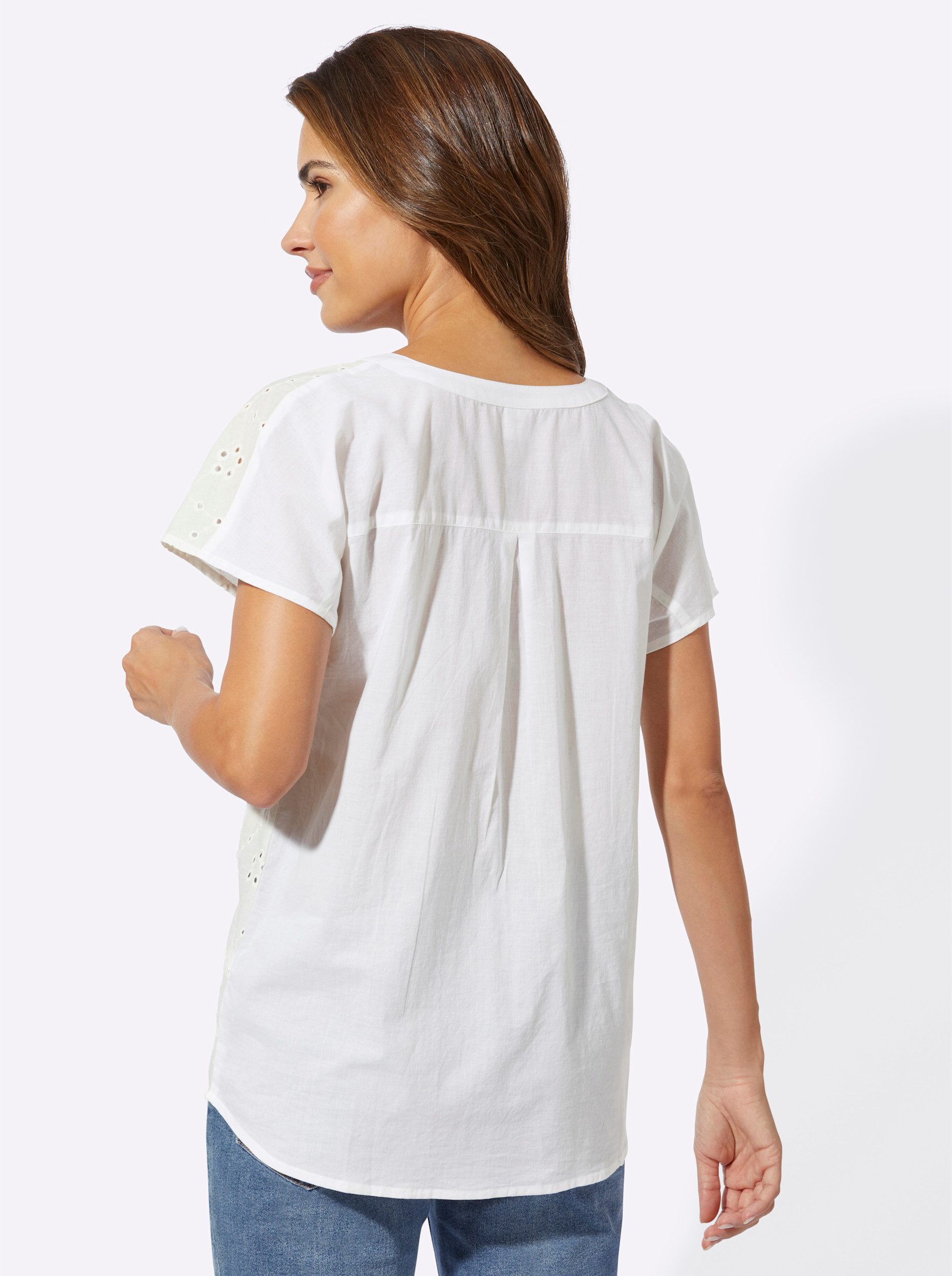 Sieh an! Klassische Bluse Schlupfbluse günstig online kaufen