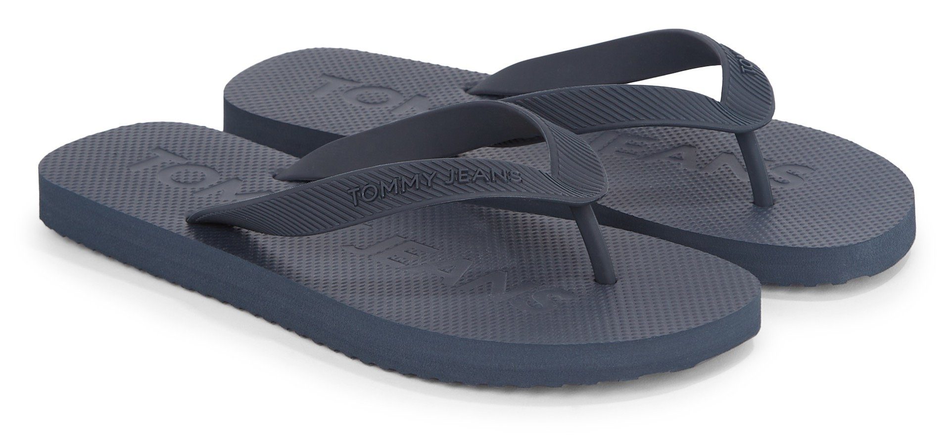 Tommy Jeans TJM BEACH FLIP FLOP Zehentrenner, Sommerschuh, Schlappen, Poolslides, Badeschuh, mit Logoprägung