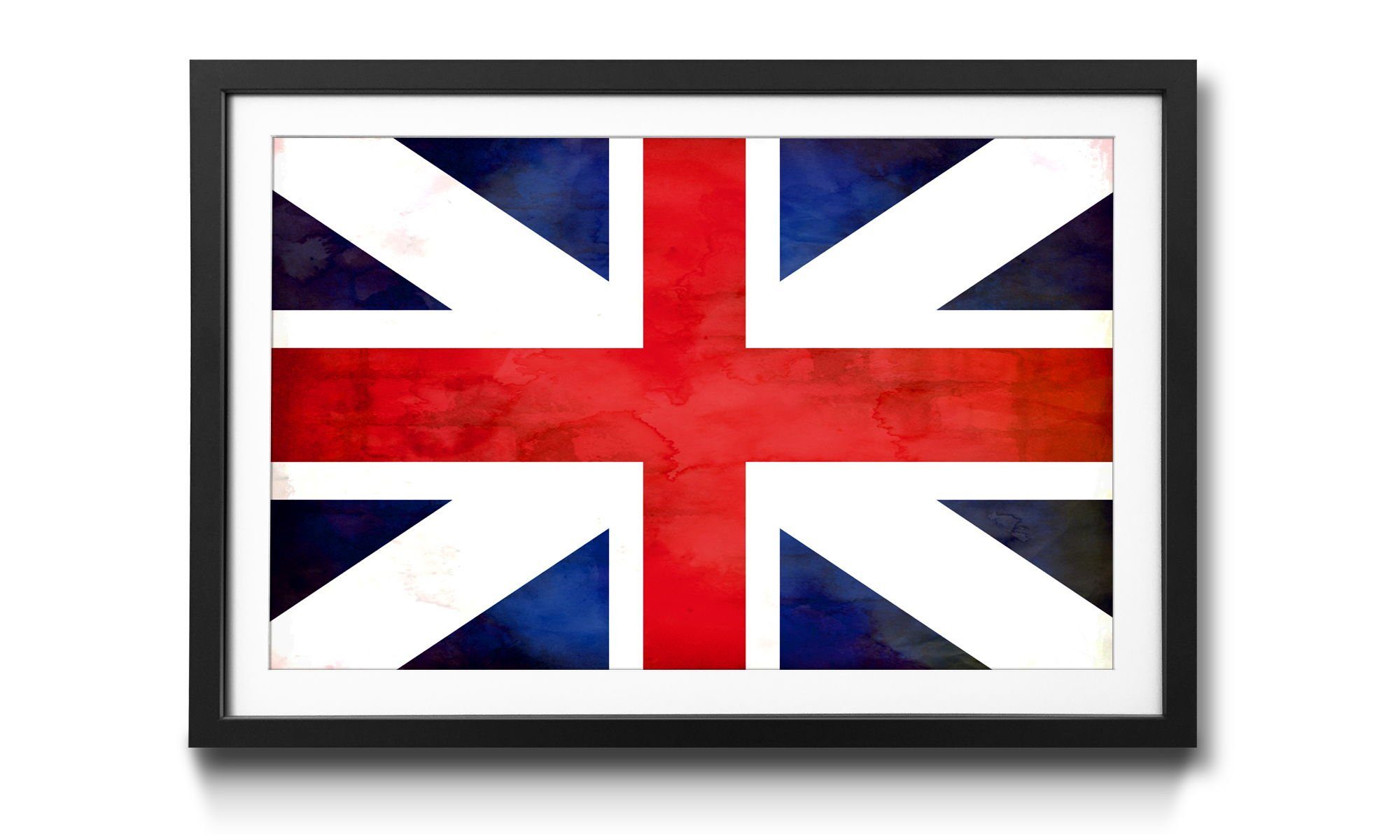 WandbilderXXL Bild mit Rahmen England, Flagge, Wandbild, in 4 Größen erhältlich
