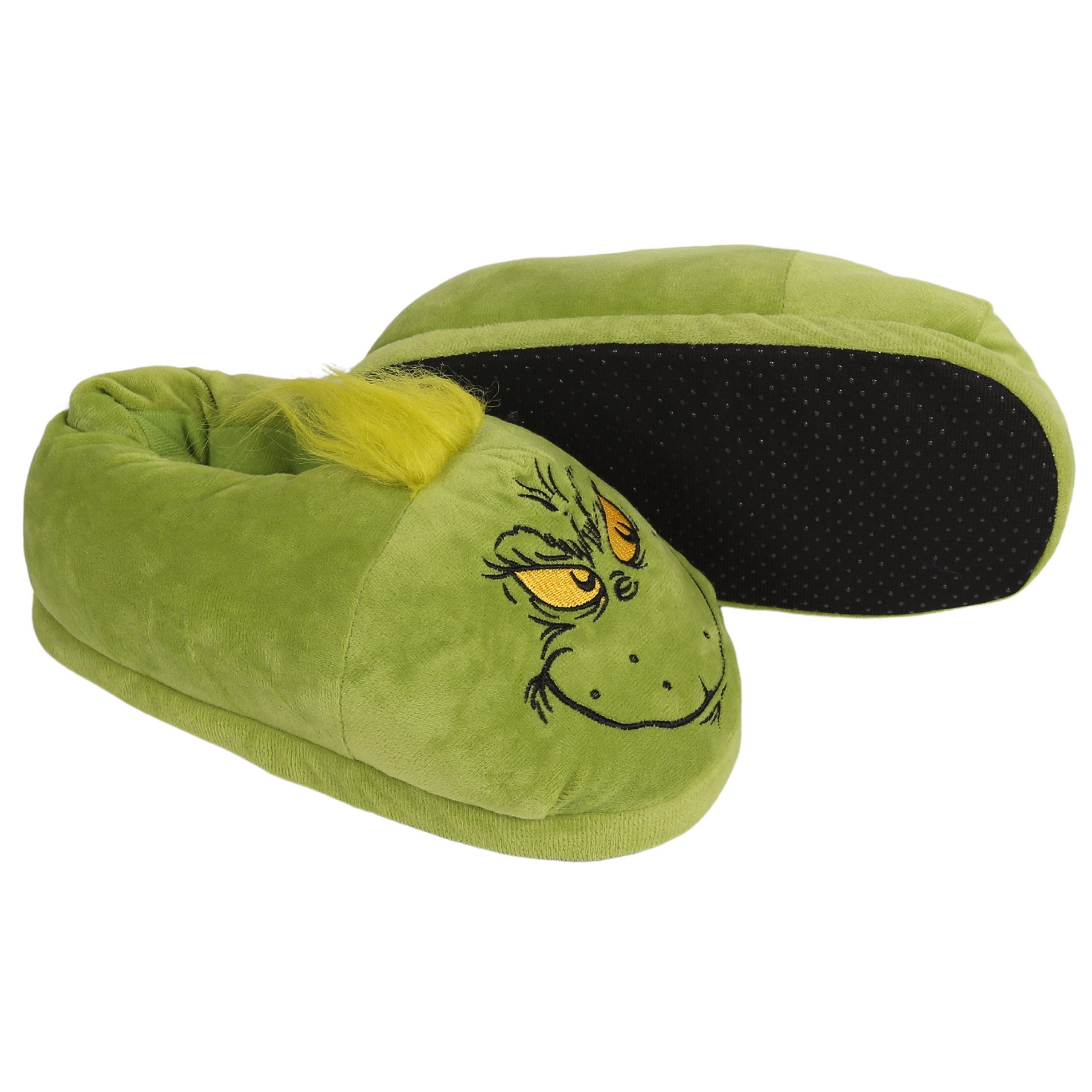 Sarcia.eu Grinch warme grüne Unisex-Pantoffeln – rutschfest, Hausschuhe Hausschuh