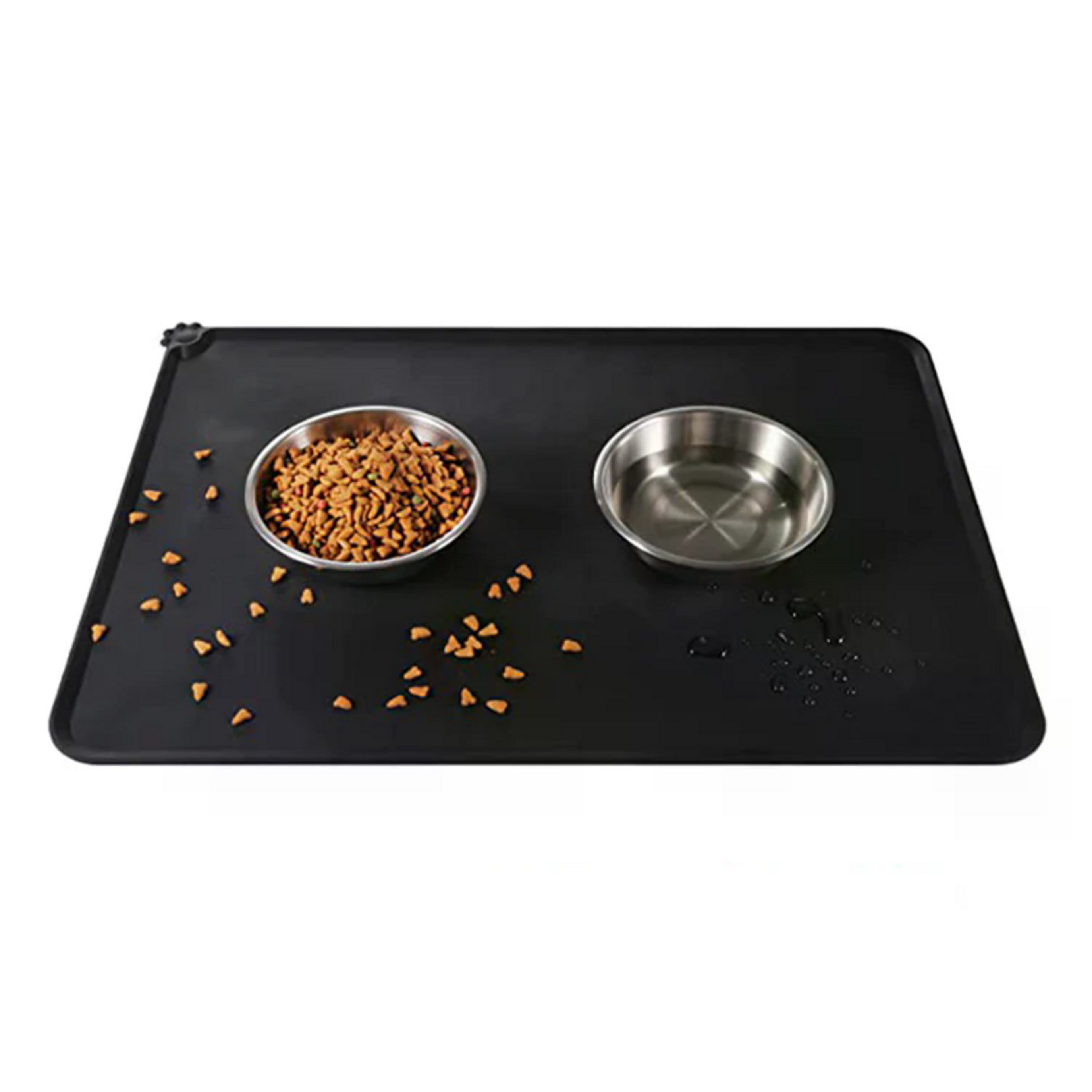 Milo & Luna Napfunterlage Lunamat Napfunterlager Silikon, Hunde & Katzen 48×30 / 55×38 cm, rutschfest, auslaufsicherer Rand, pflegeleicht, langlebig